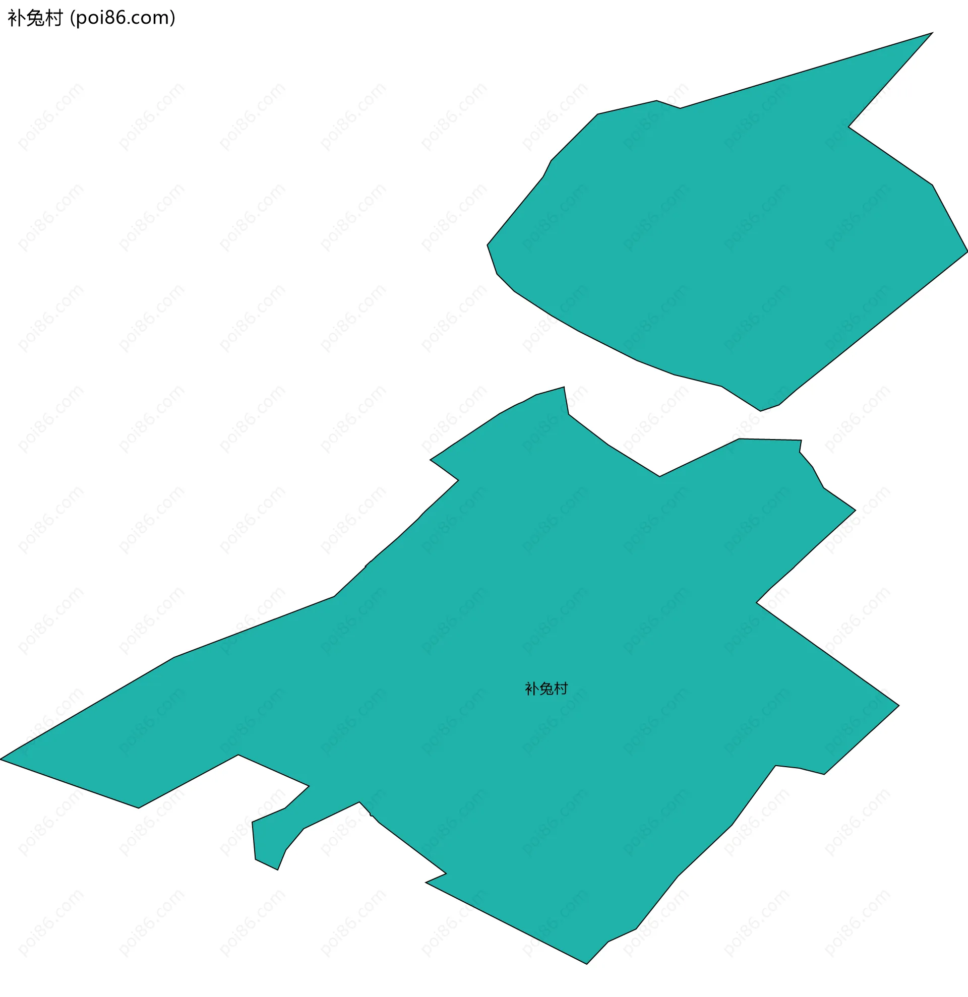 补兔村边界地图