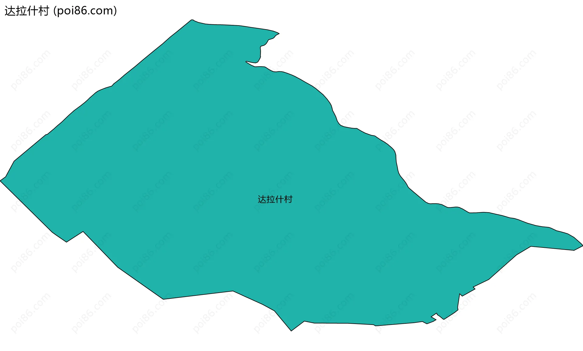达拉什村边界地图