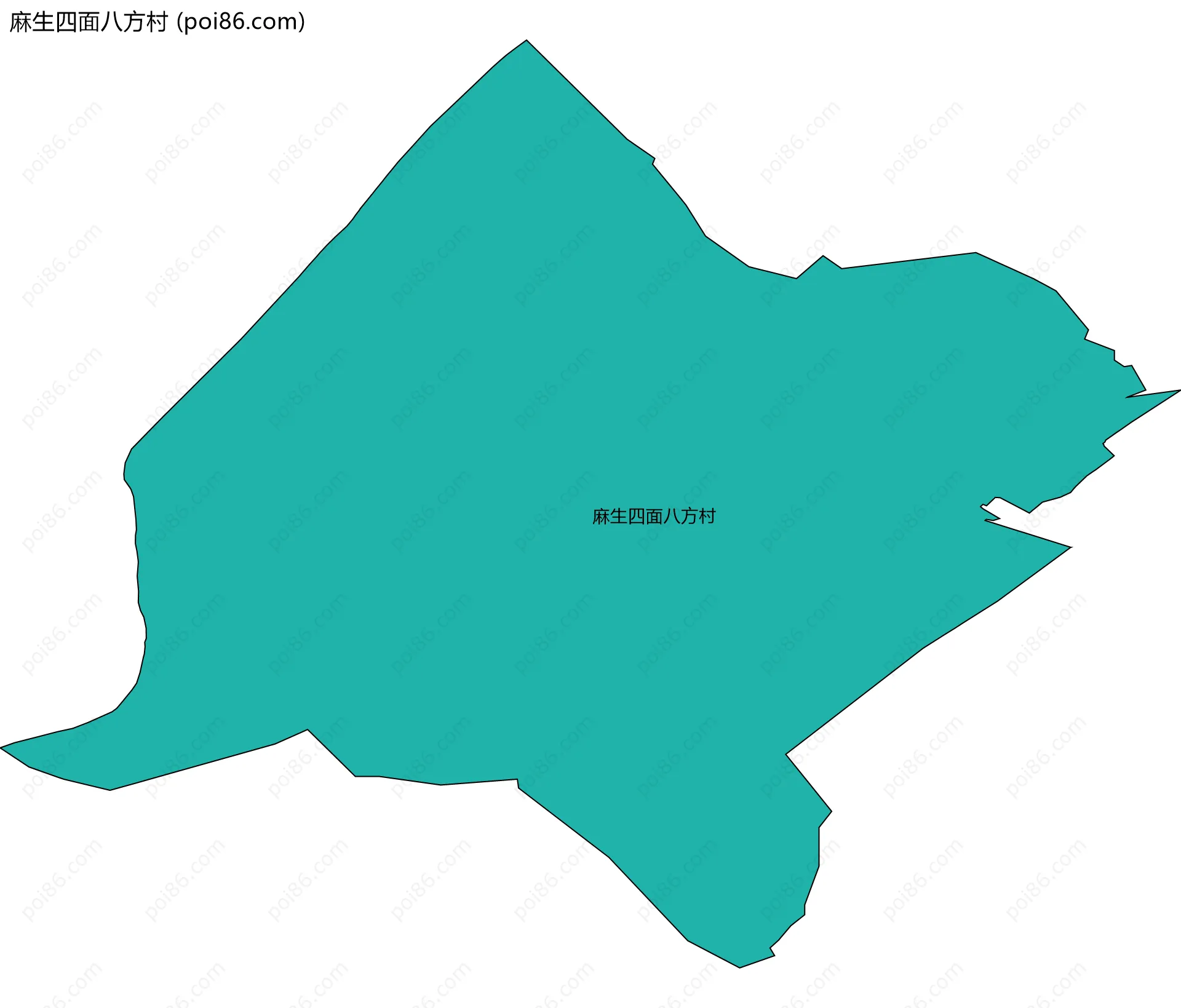 麻生四面八方村边界地图