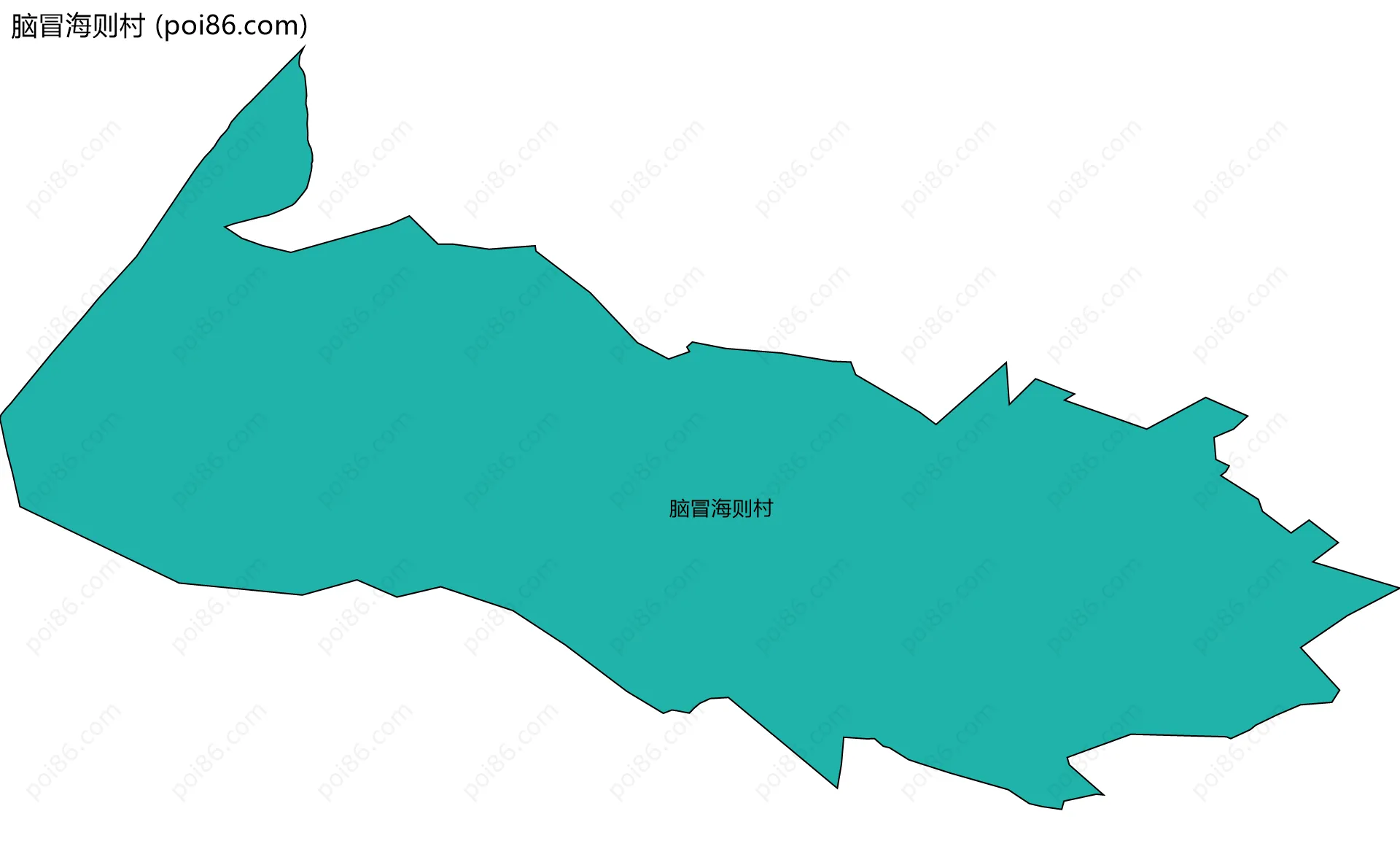 脑冒海则村边界地图