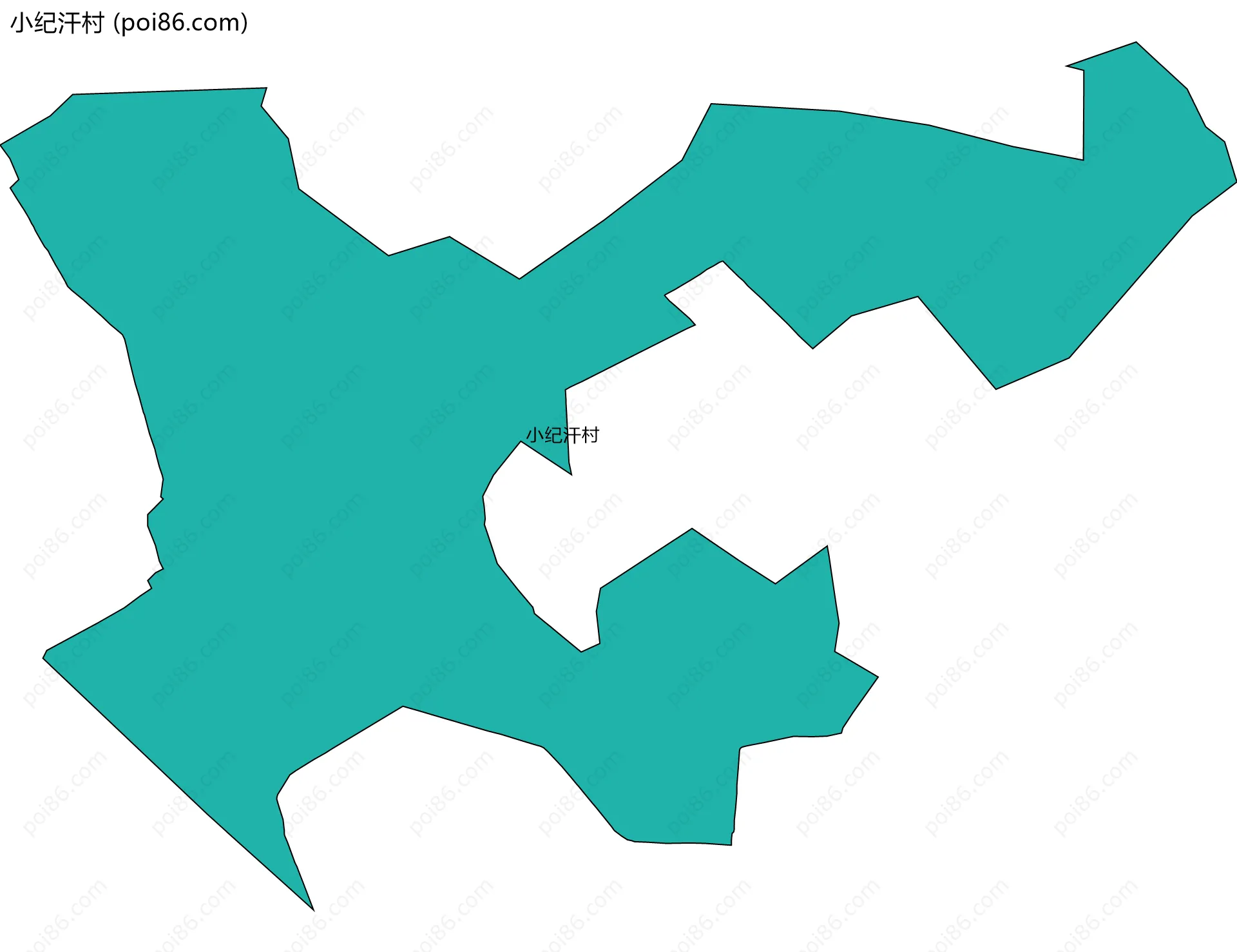 小纪汗村边界地图