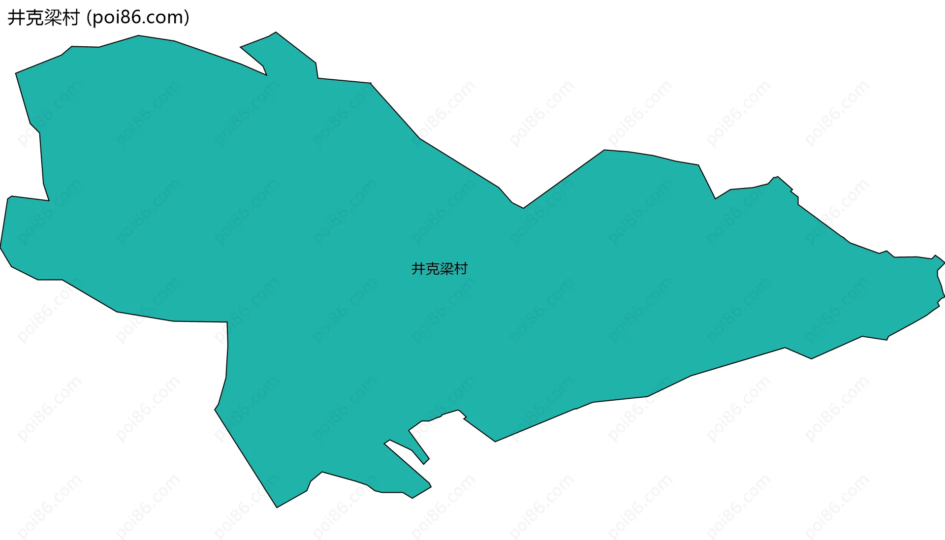 井克梁村边界地图