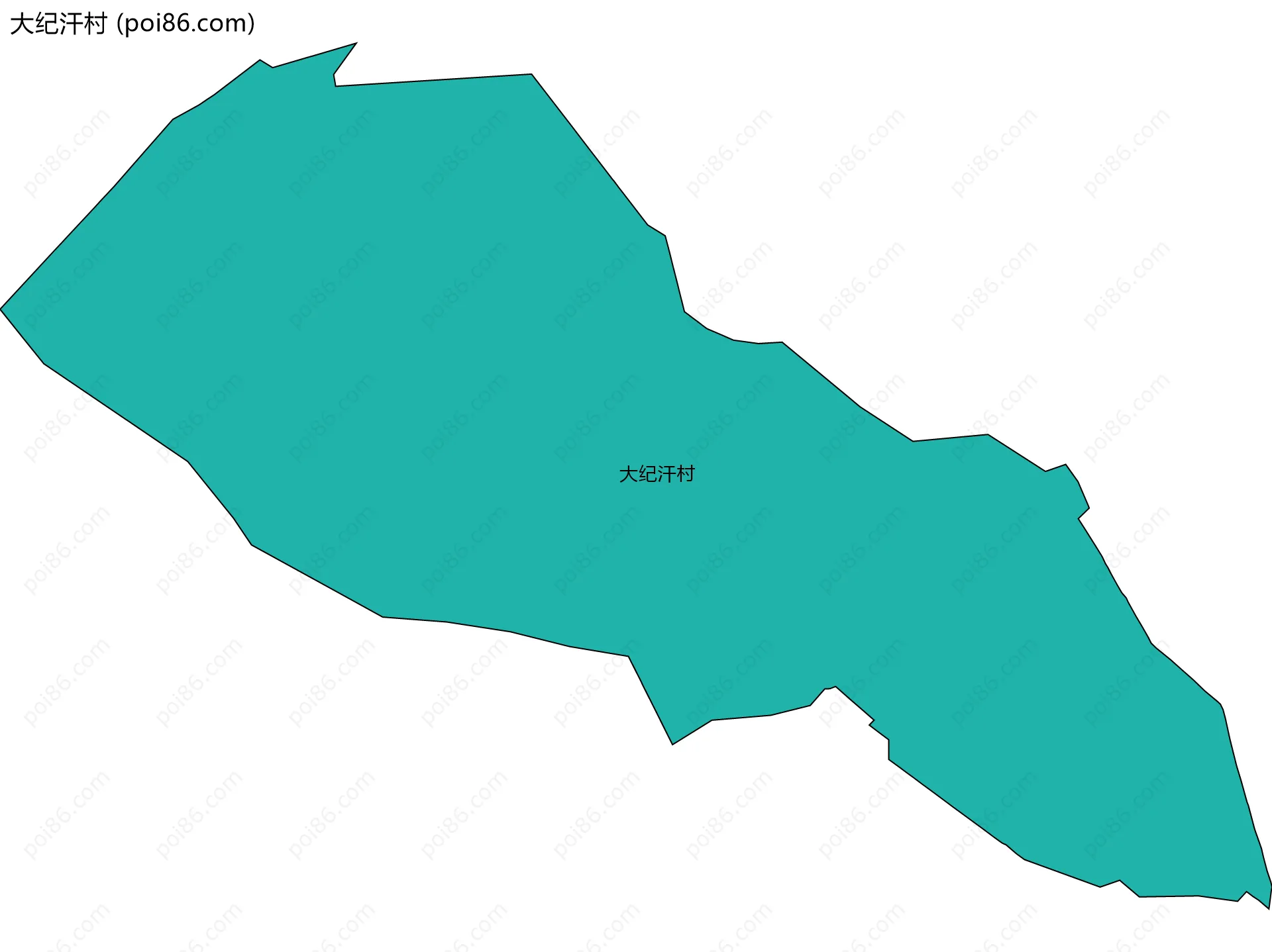 大纪汗村边界地图