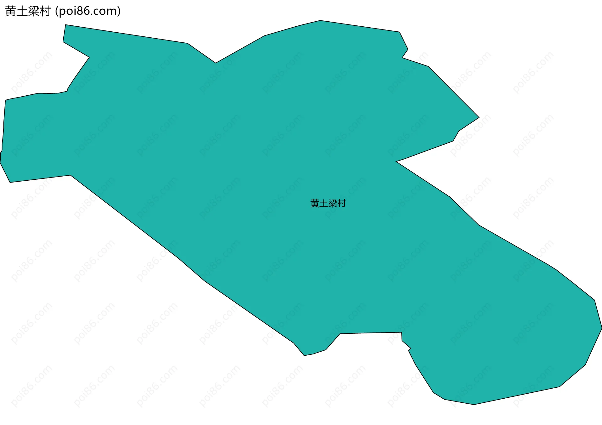 黄土梁村边界地图