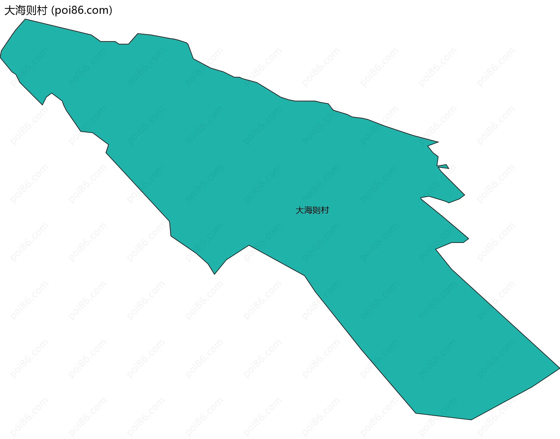 大海则村边界地图