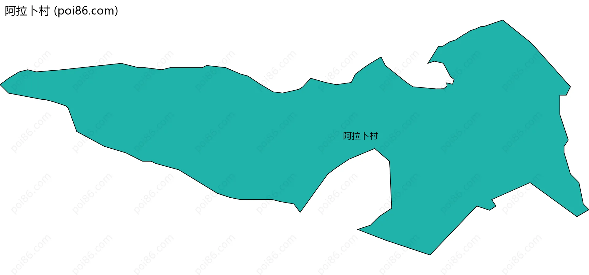 阿拉卜村边界地图