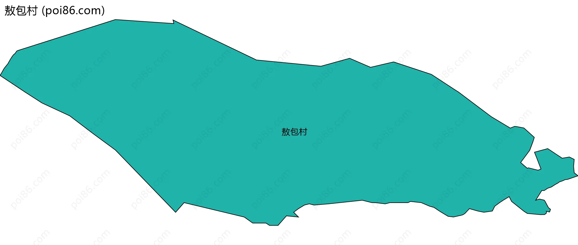 敖包村边界地图