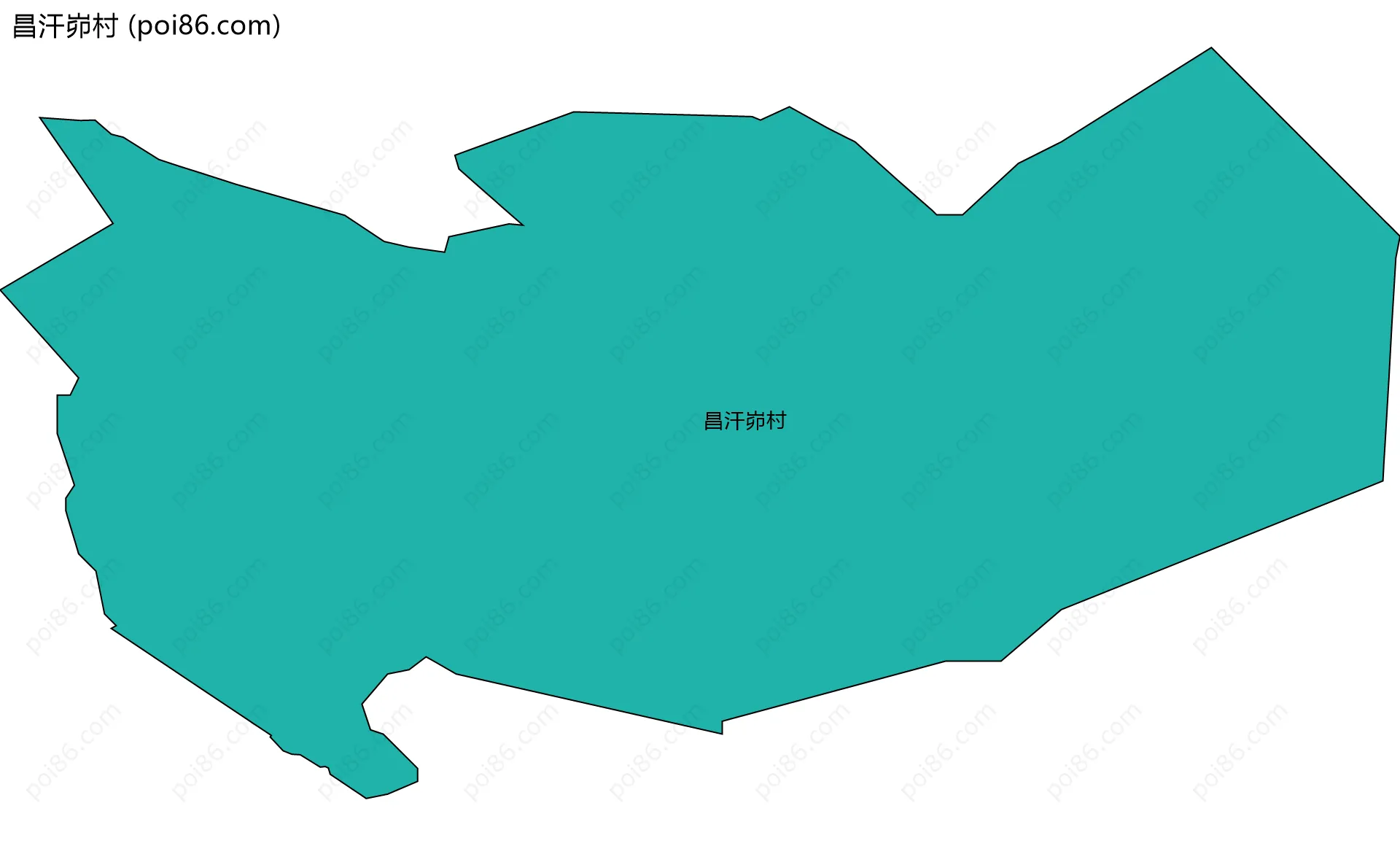 昌汗峁村边界地图