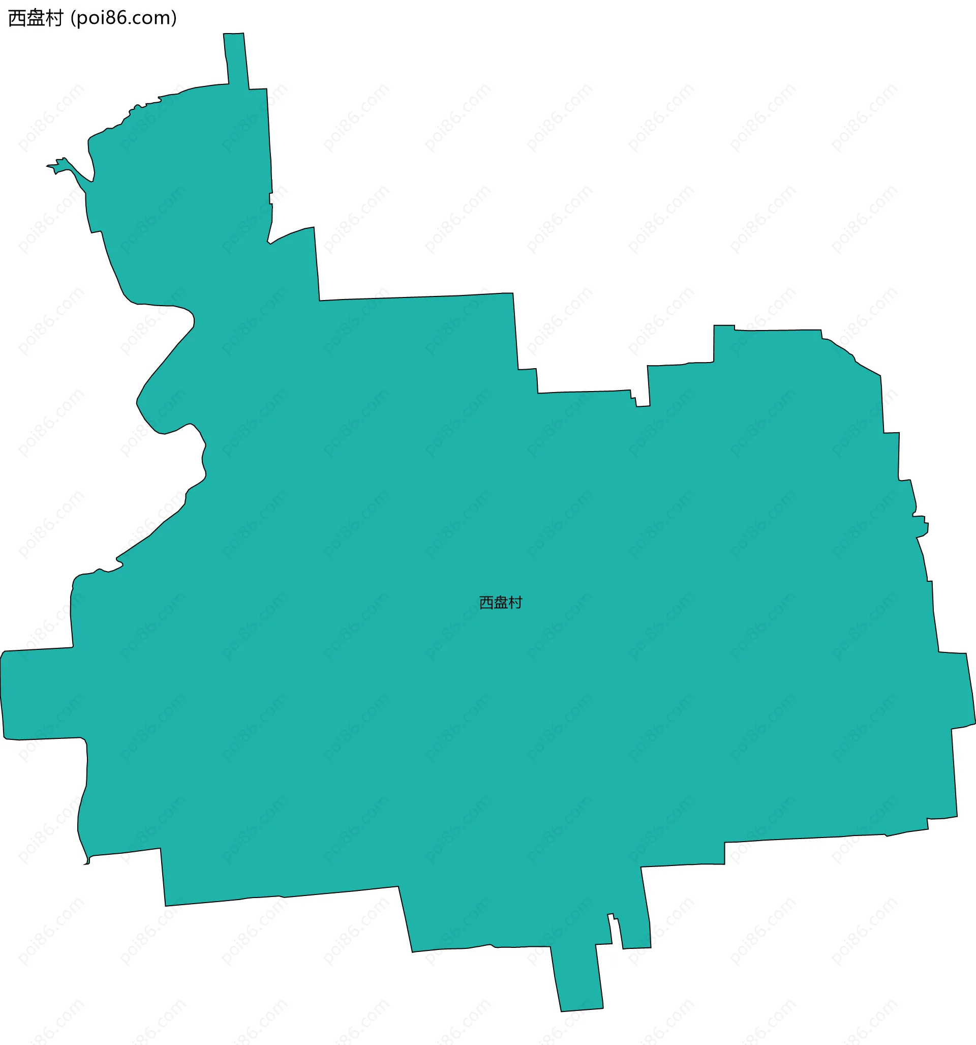 西盘村边界地图