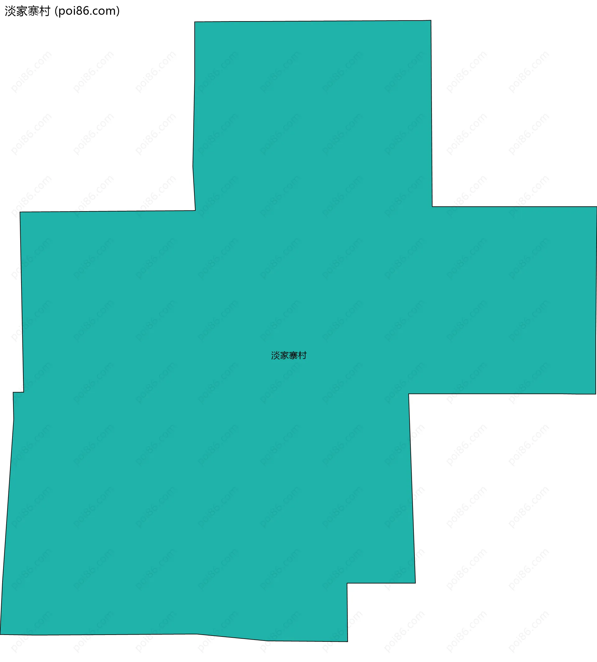 淡家寨村边界地图