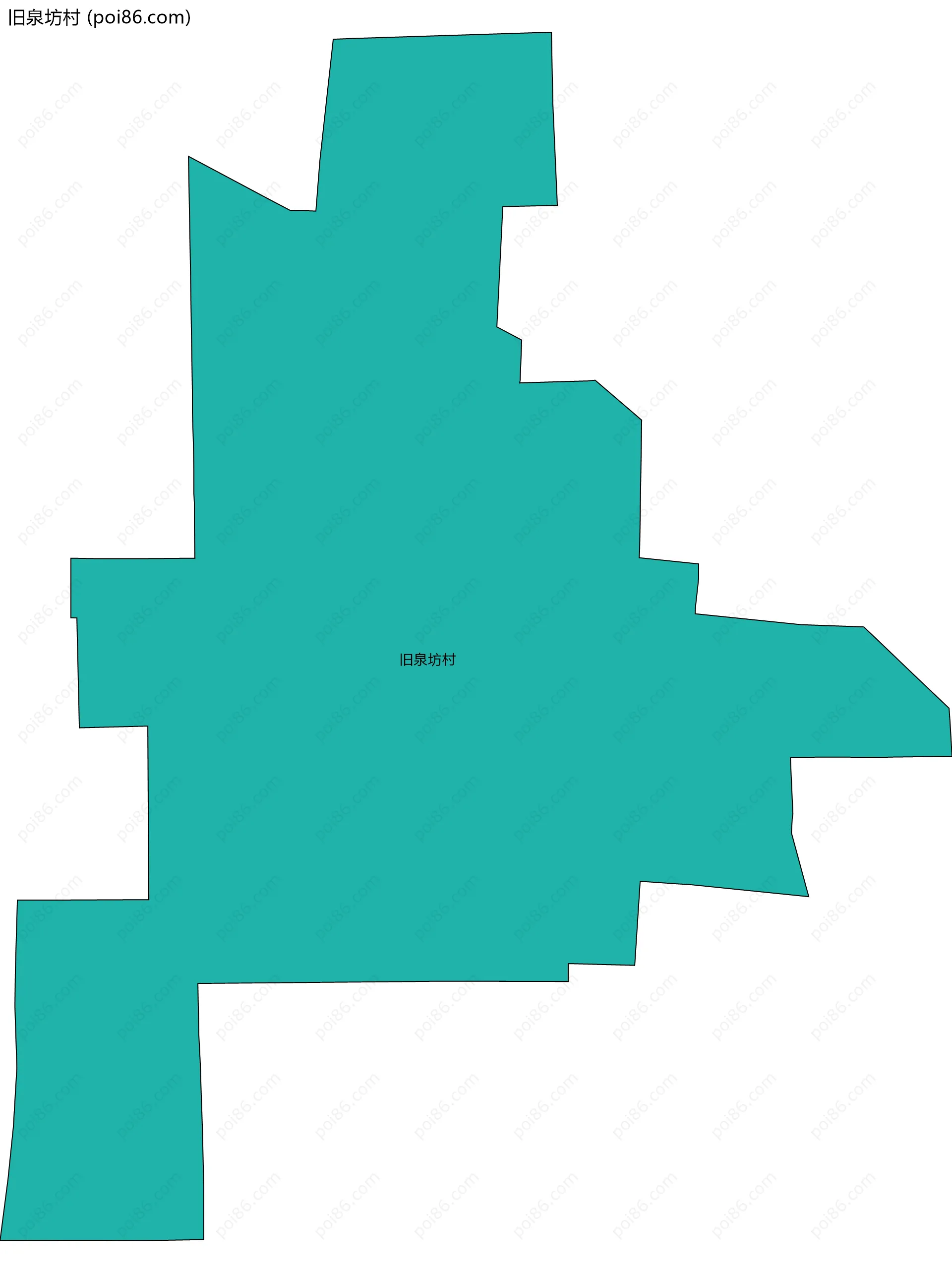 旧泉坊村边界地图