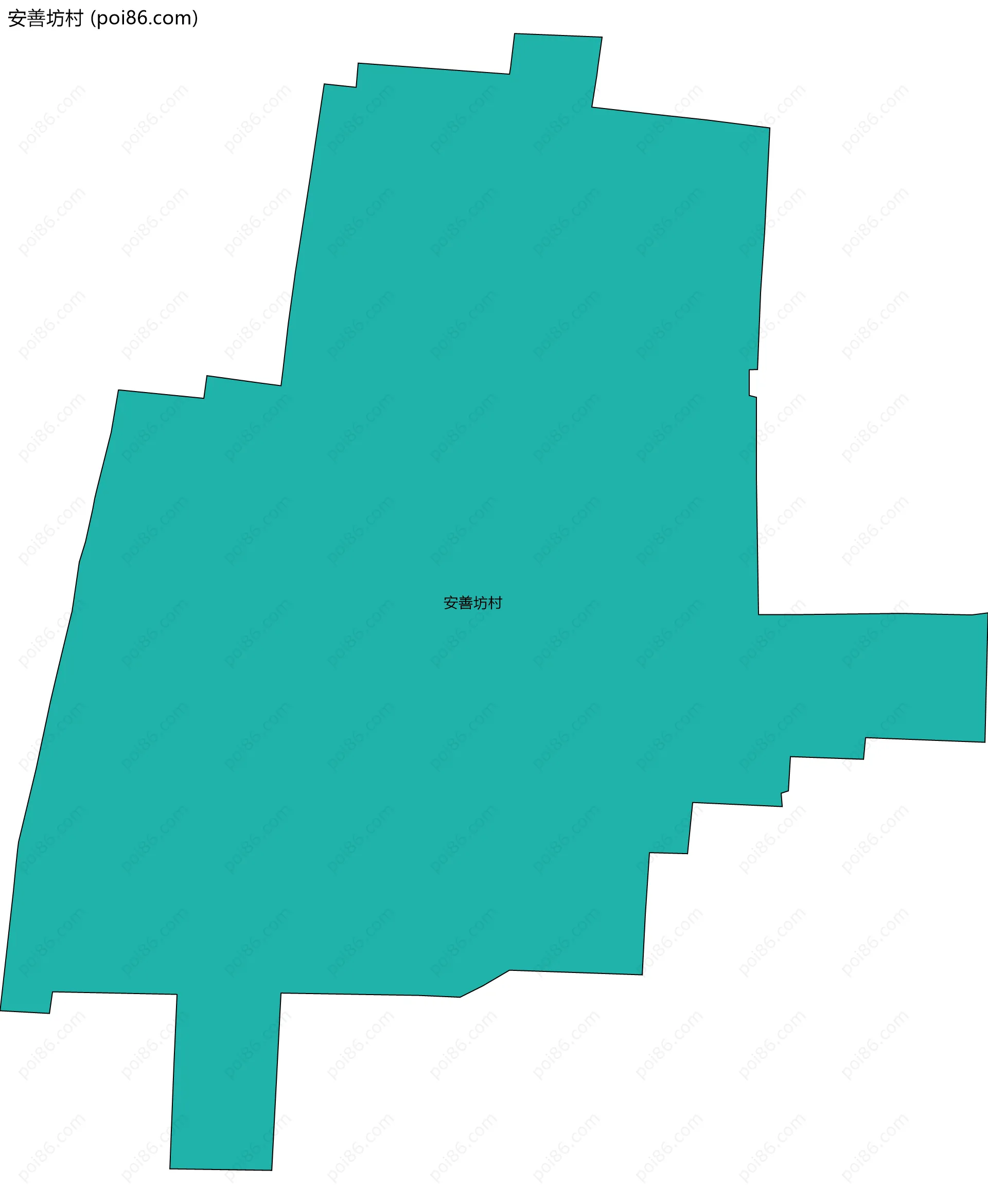 安善坊村边界地图