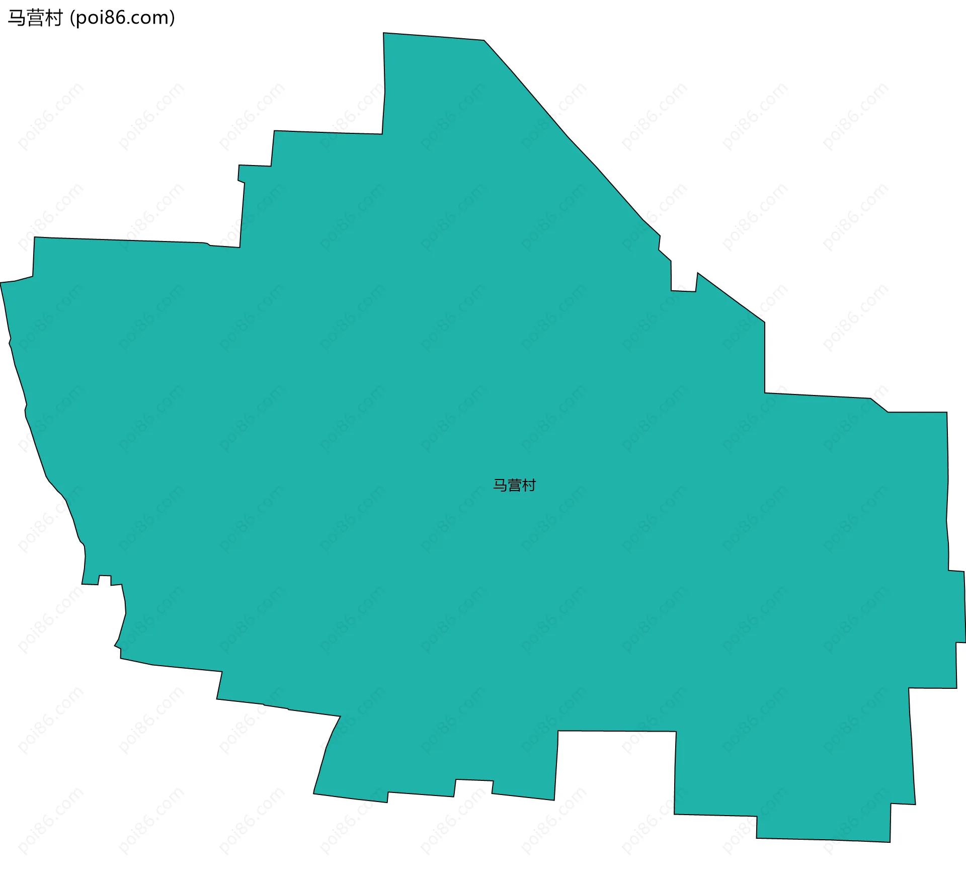 马营村边界地图