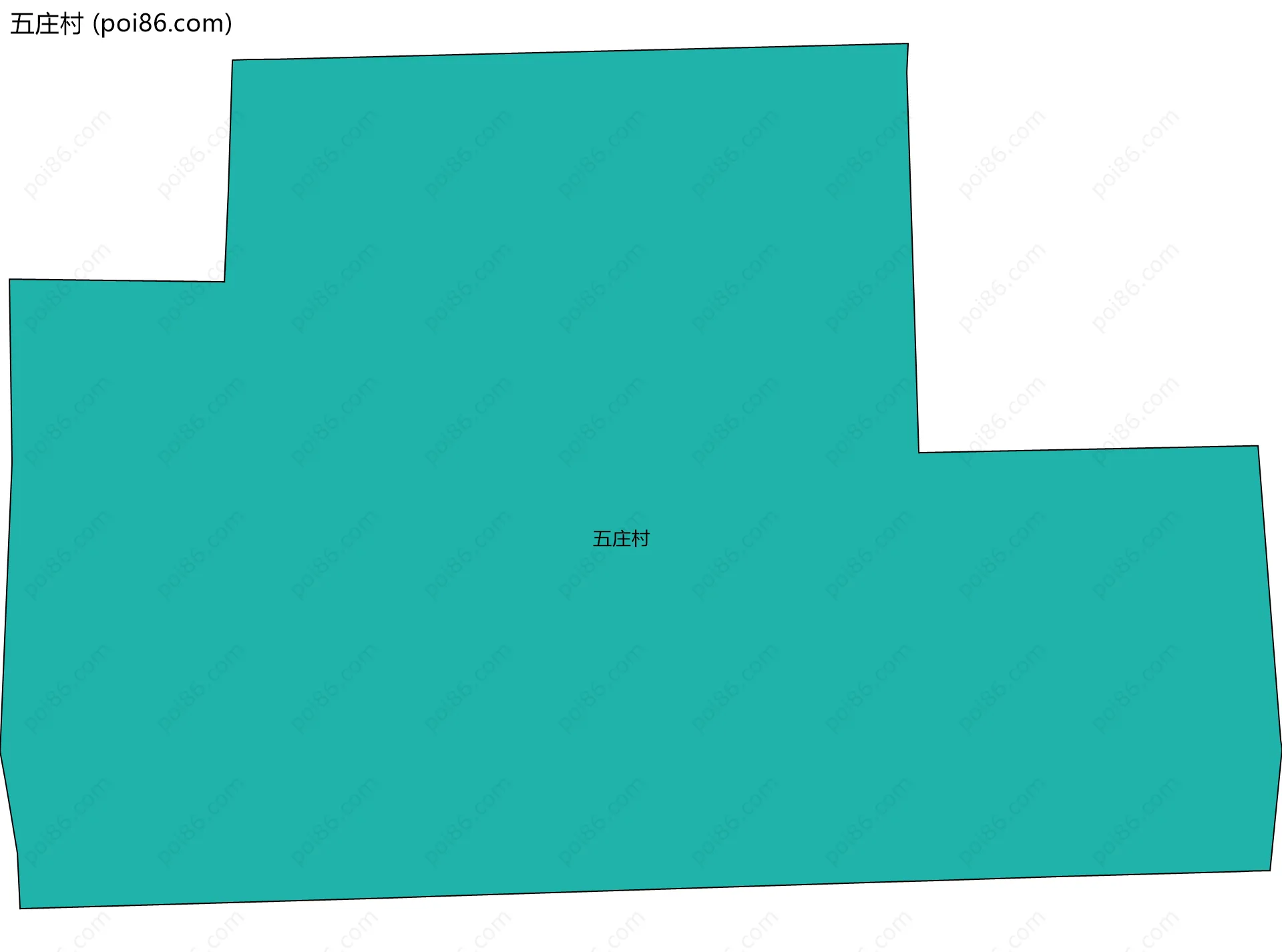 五庄村边界地图