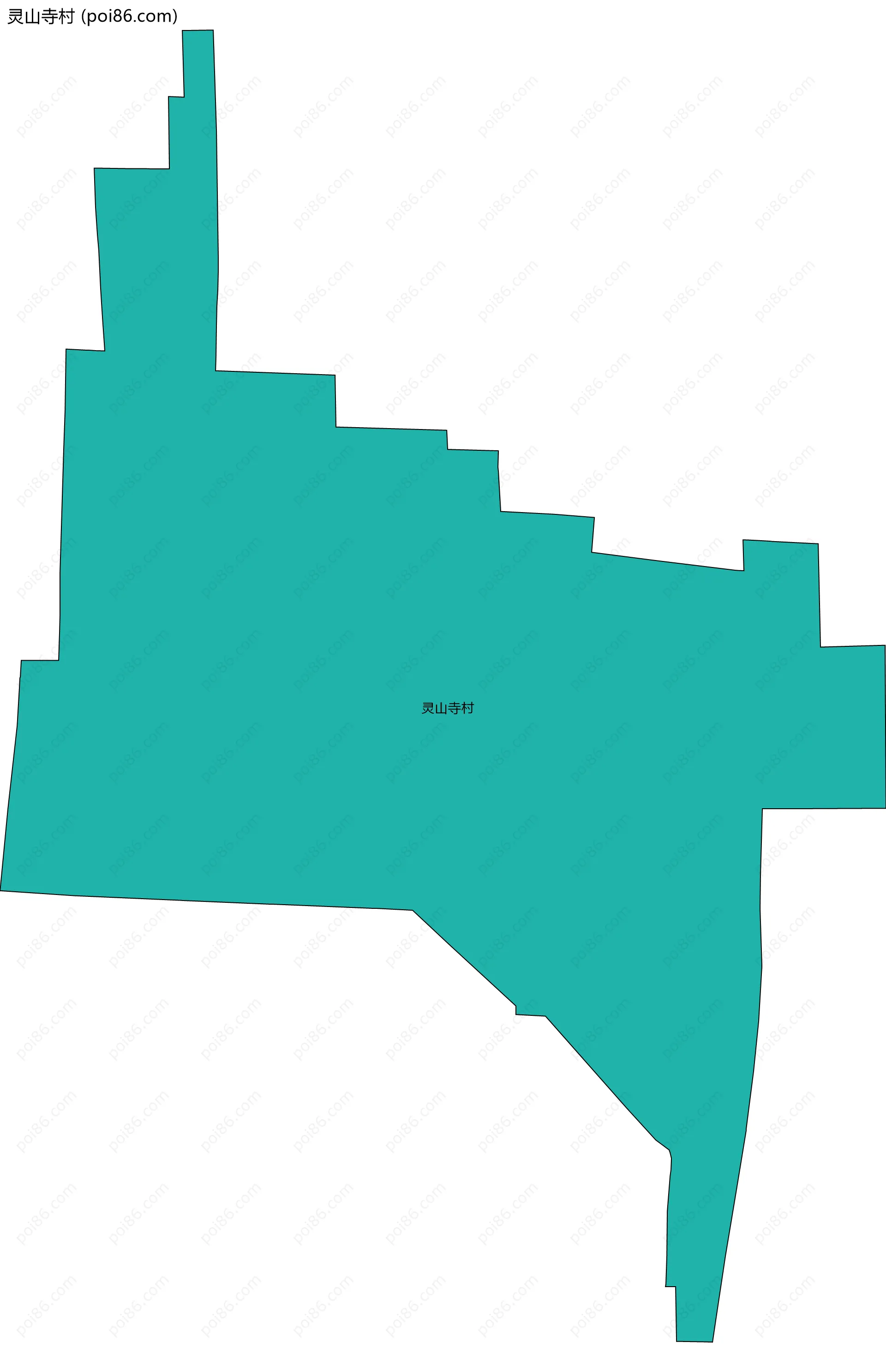 灵山寺村边界地图