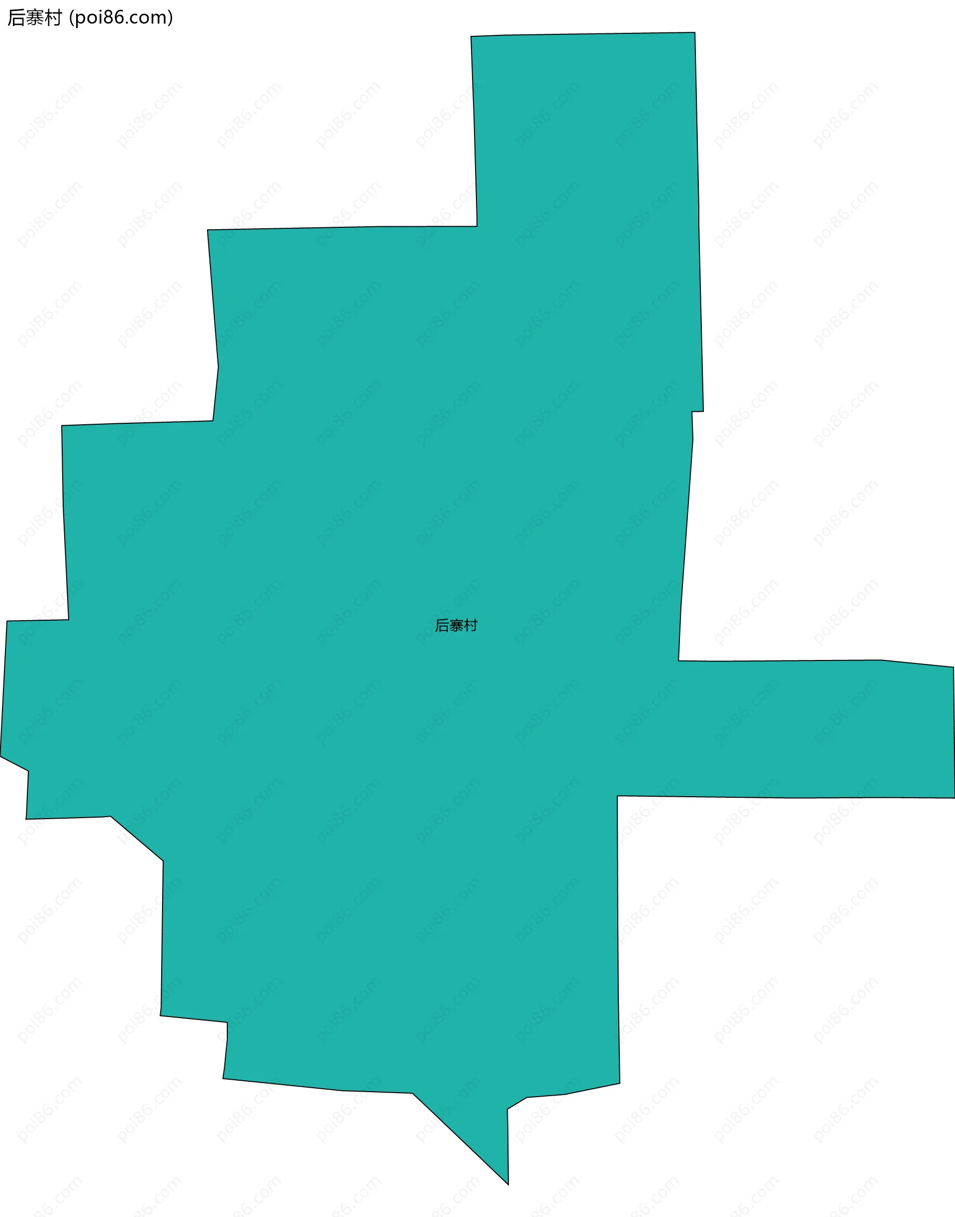 后寨村边界地图