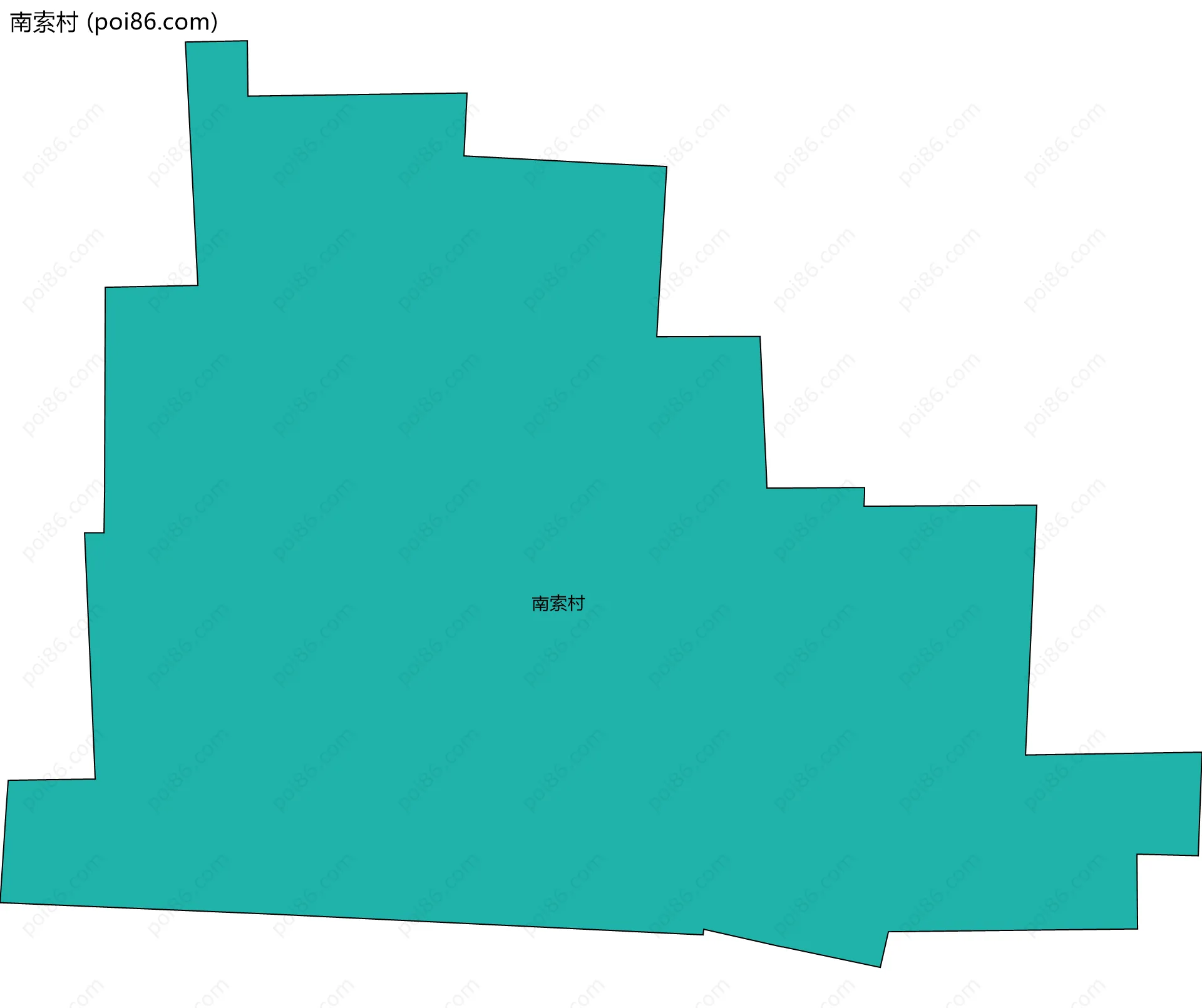 南索村边界地图