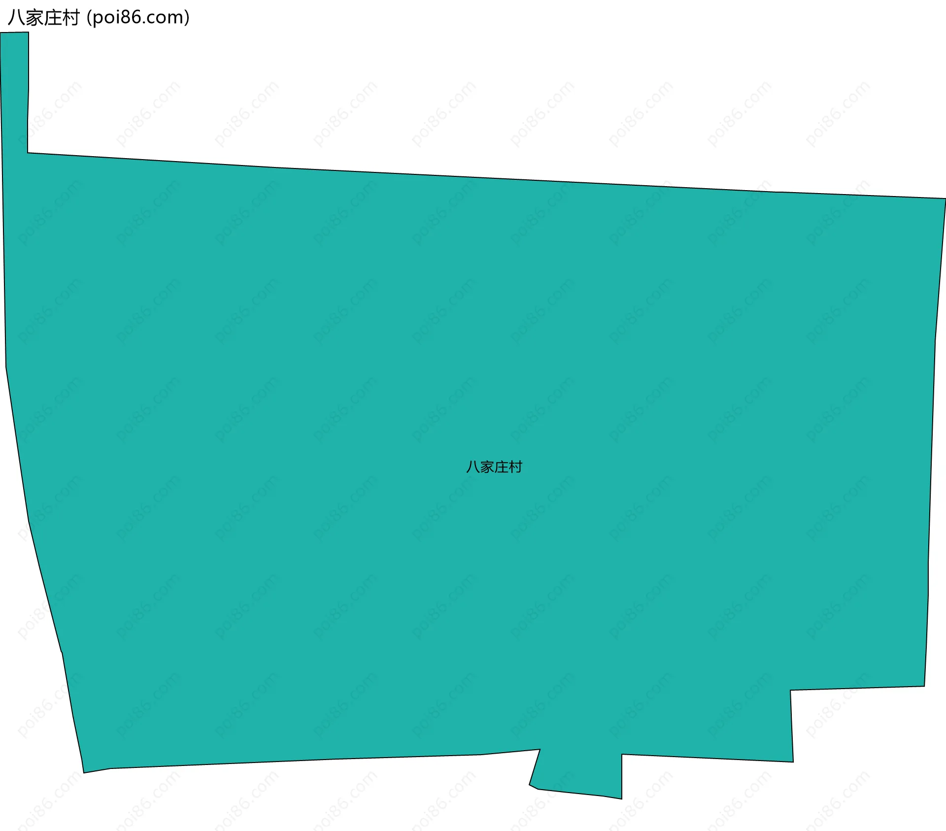 八家庄村边界地图