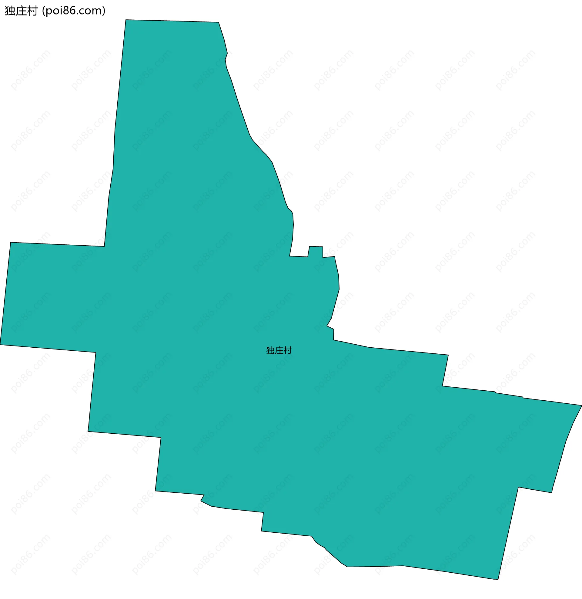 独庄村边界地图