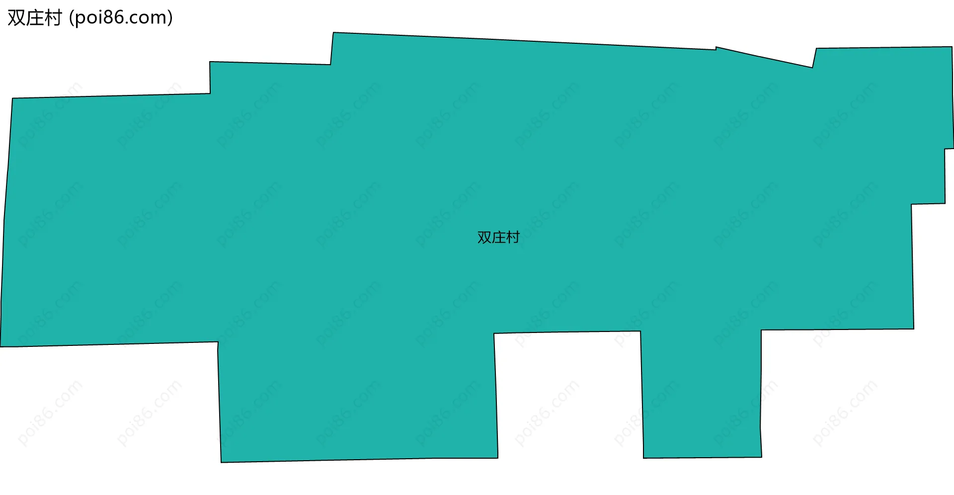 双庄村边界地图
