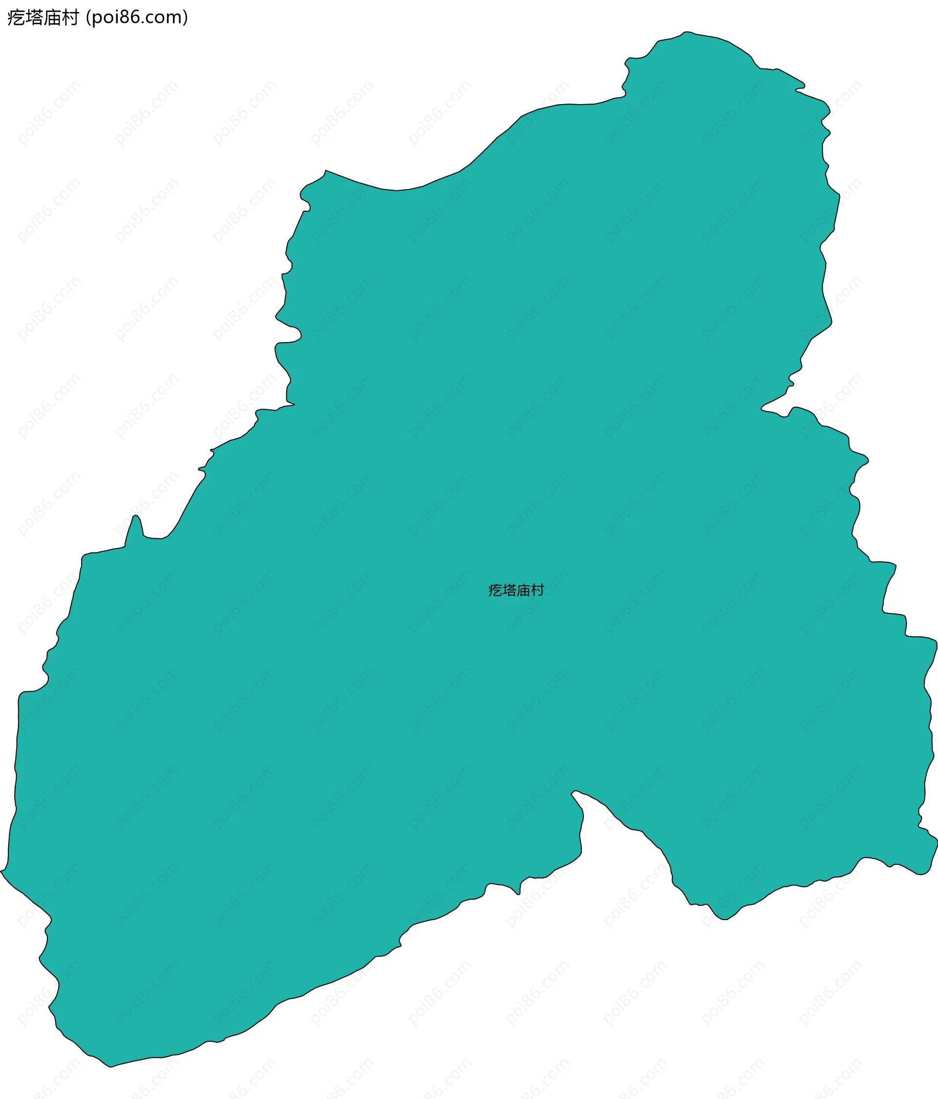 疙塔庙村边界地图