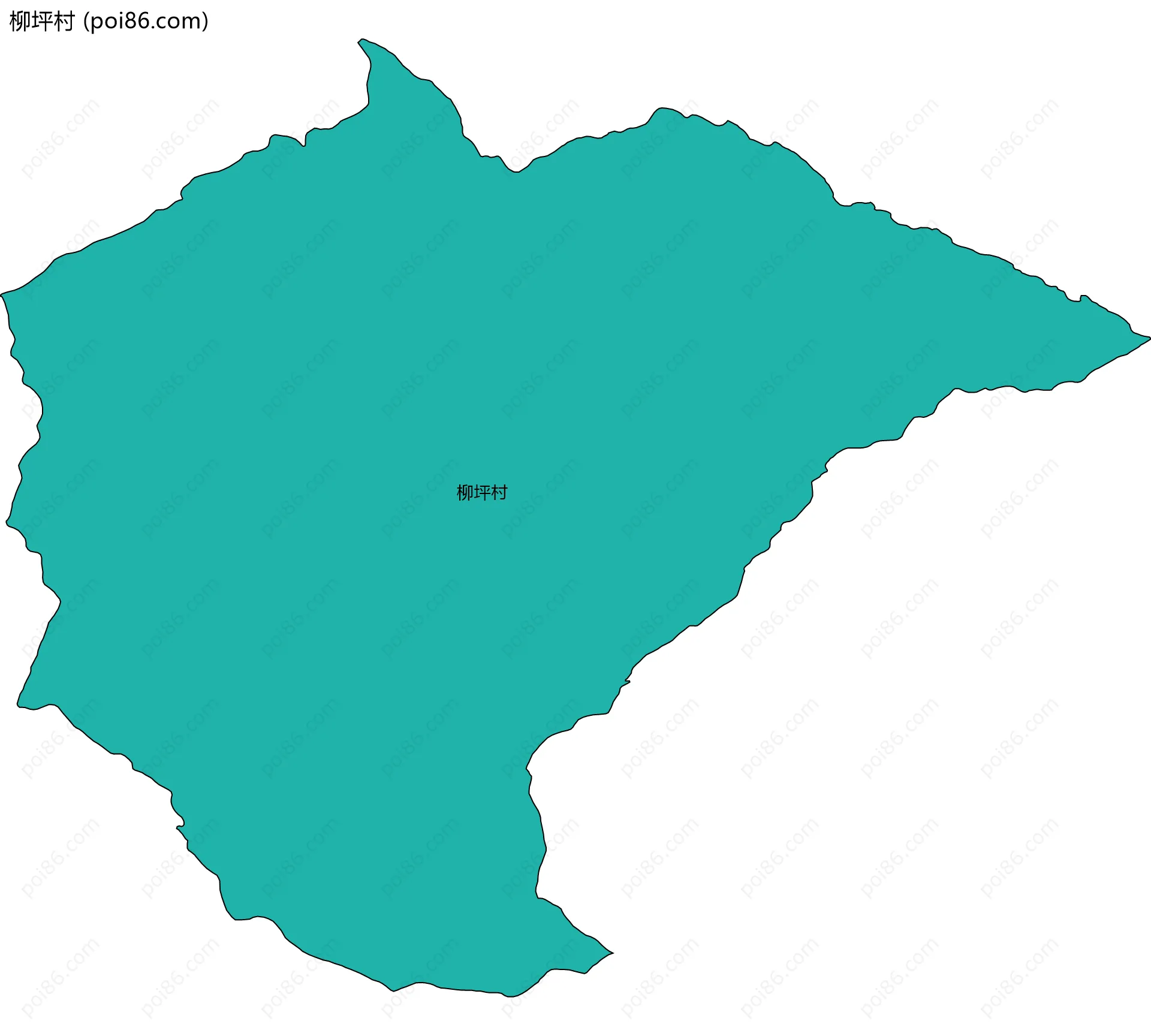 柳坪村边界地图