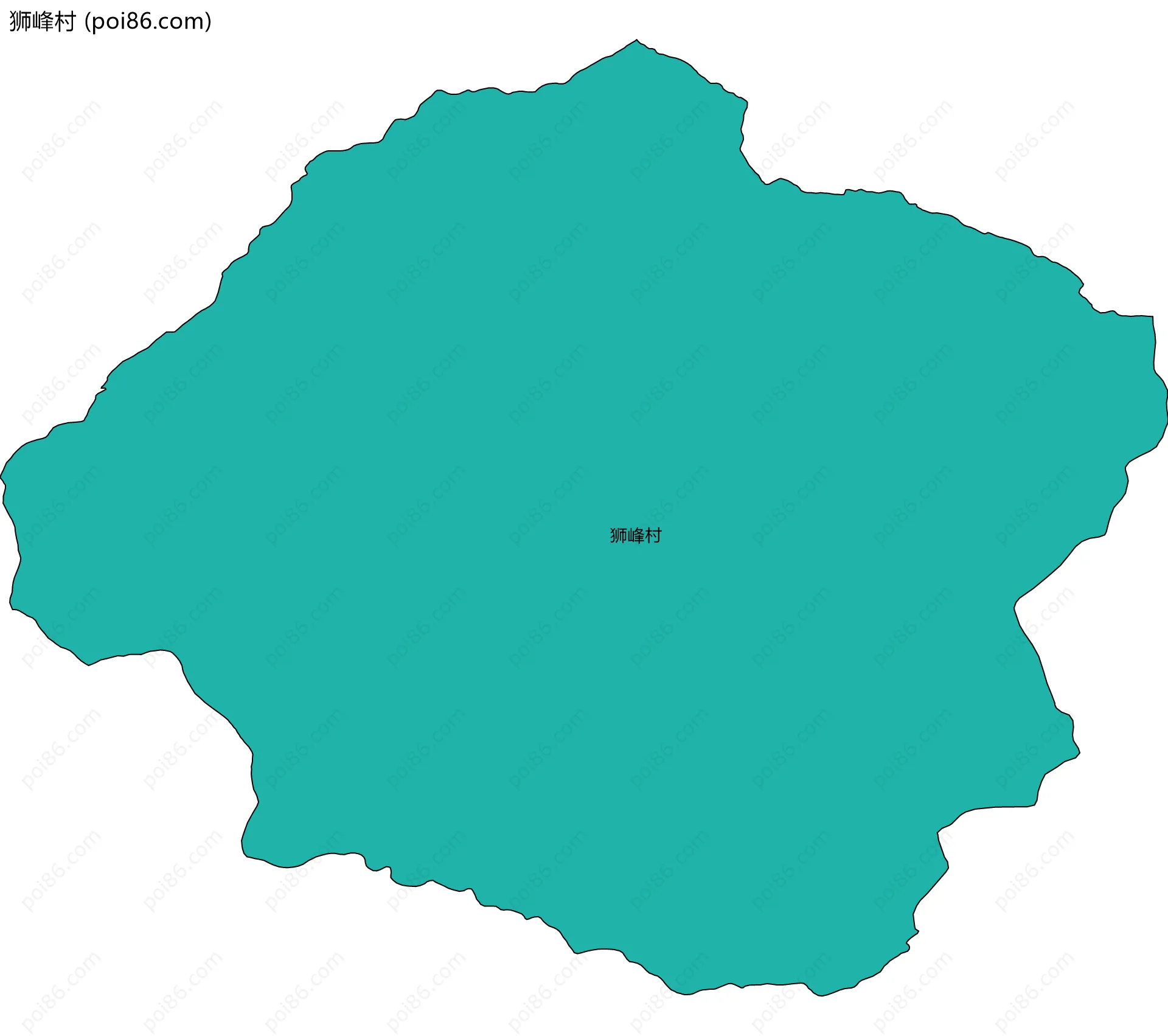 狮峰村边界地图