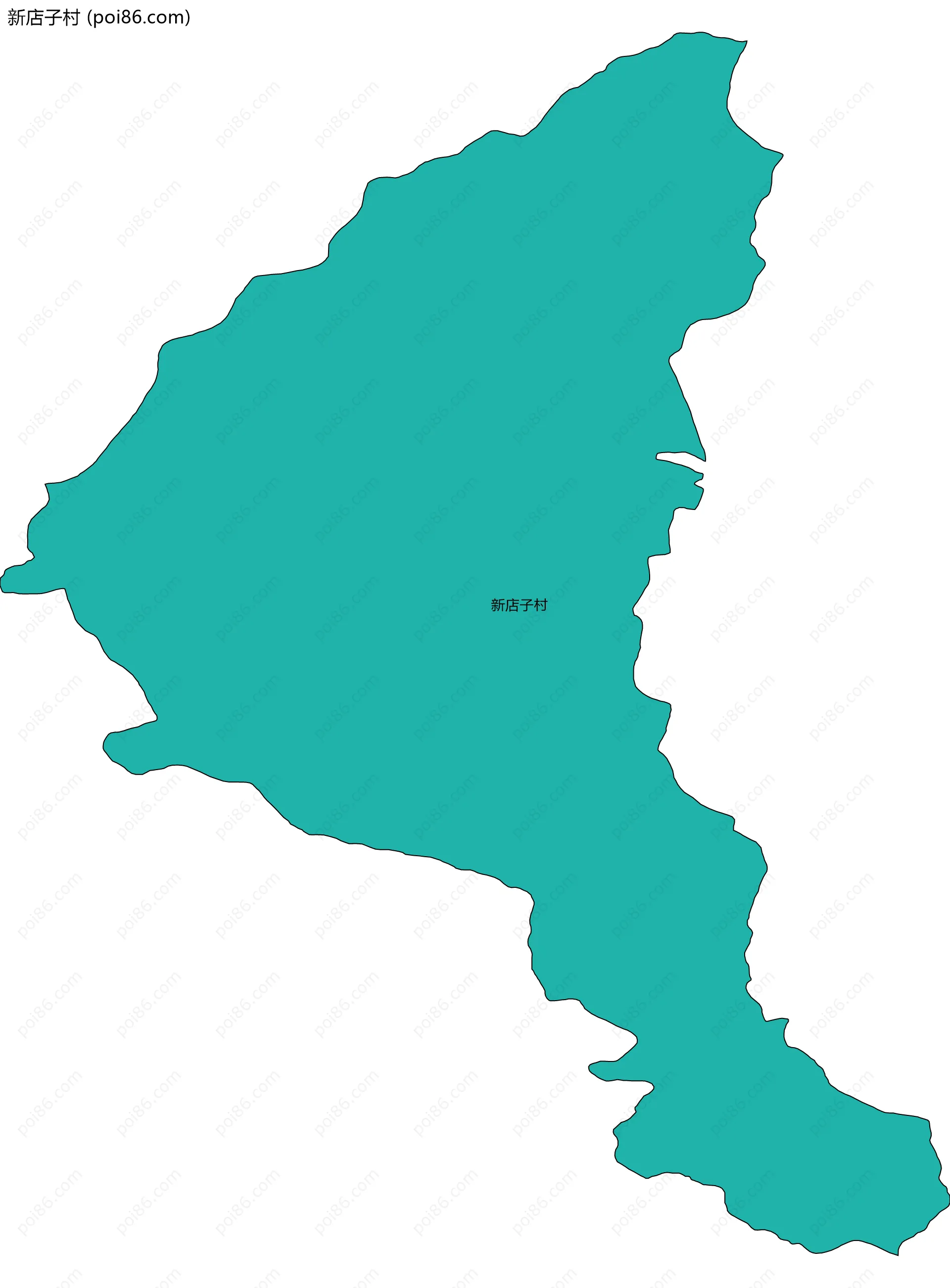 新店子村边界地图