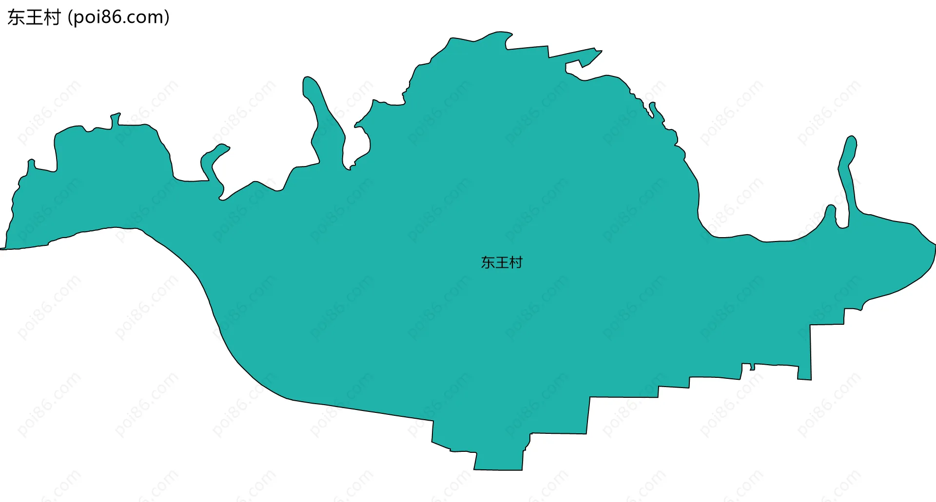 东王村边界地图