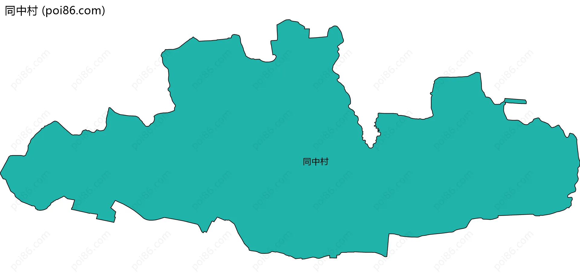 同中村边界地图