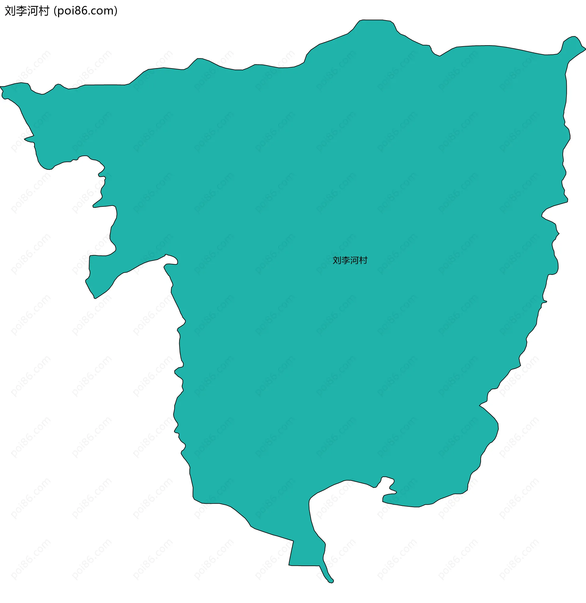 刘李河村边界地图