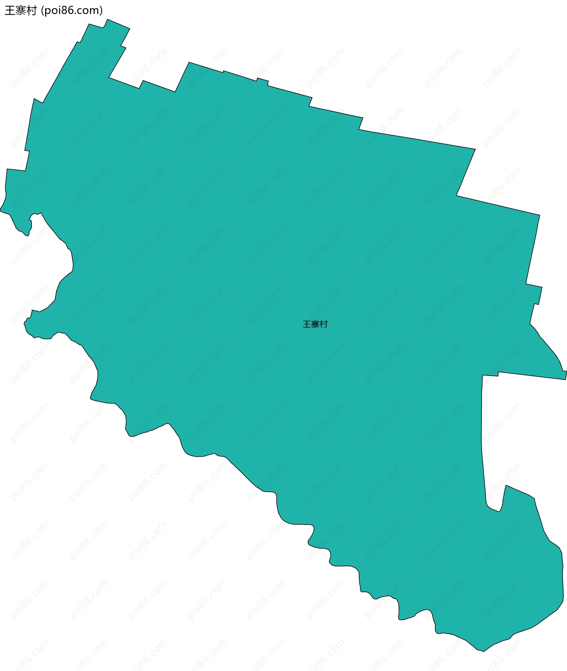 王寨村边界地图