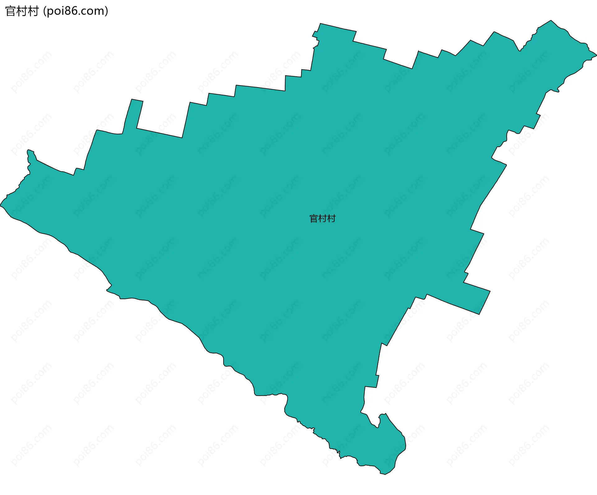 官村村边界地图