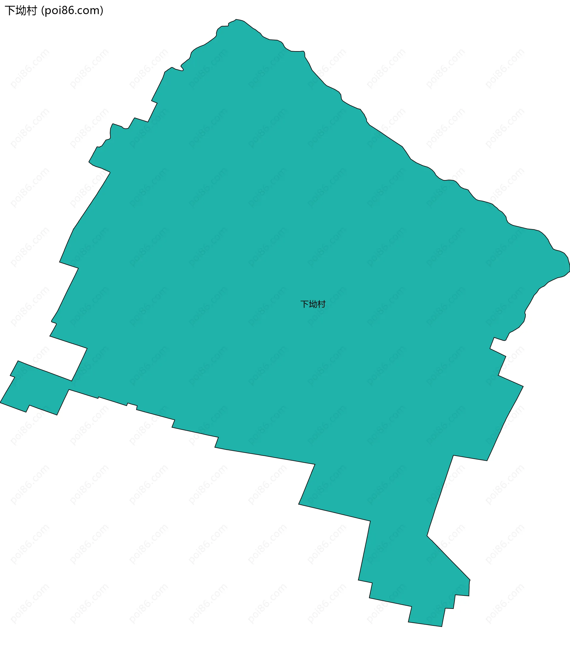 下坳村边界地图