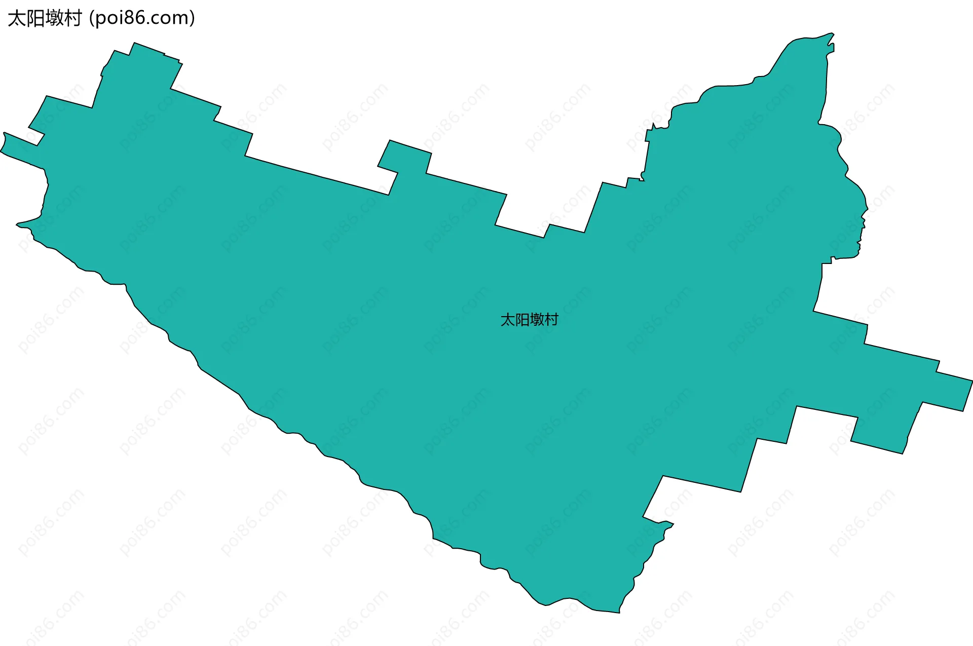 太阳墩村边界地图