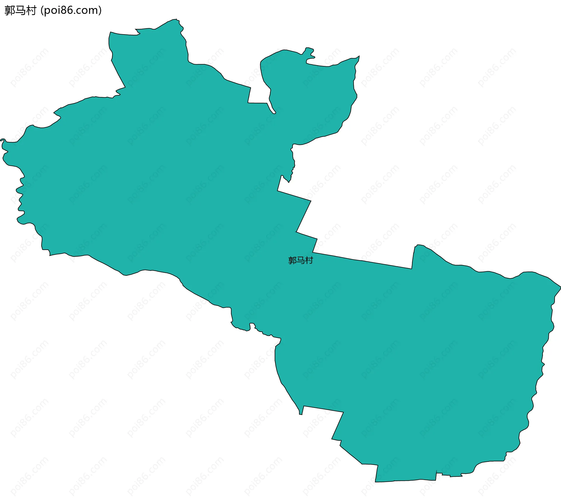 郭马村边界地图