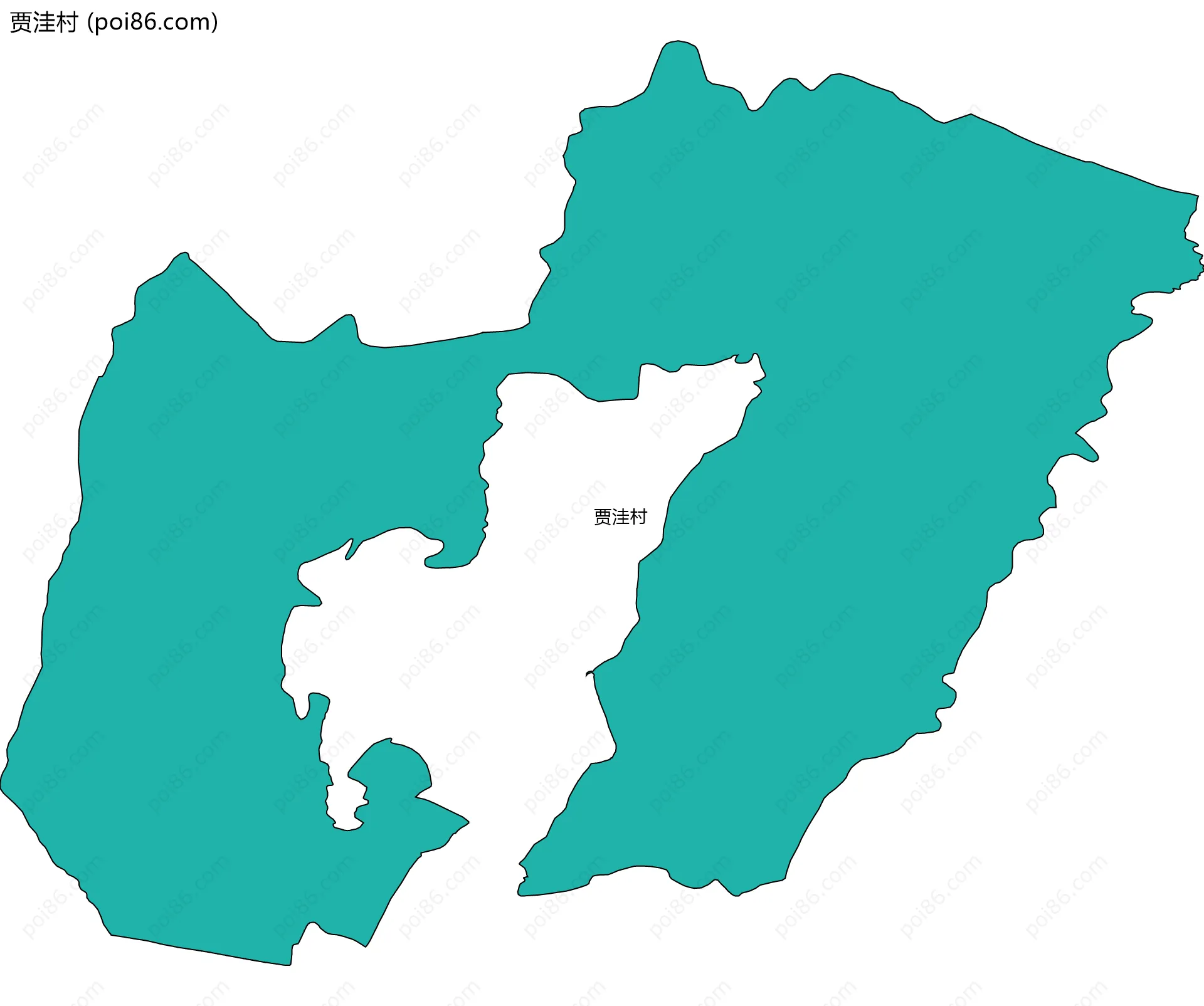 贾洼村边界地图