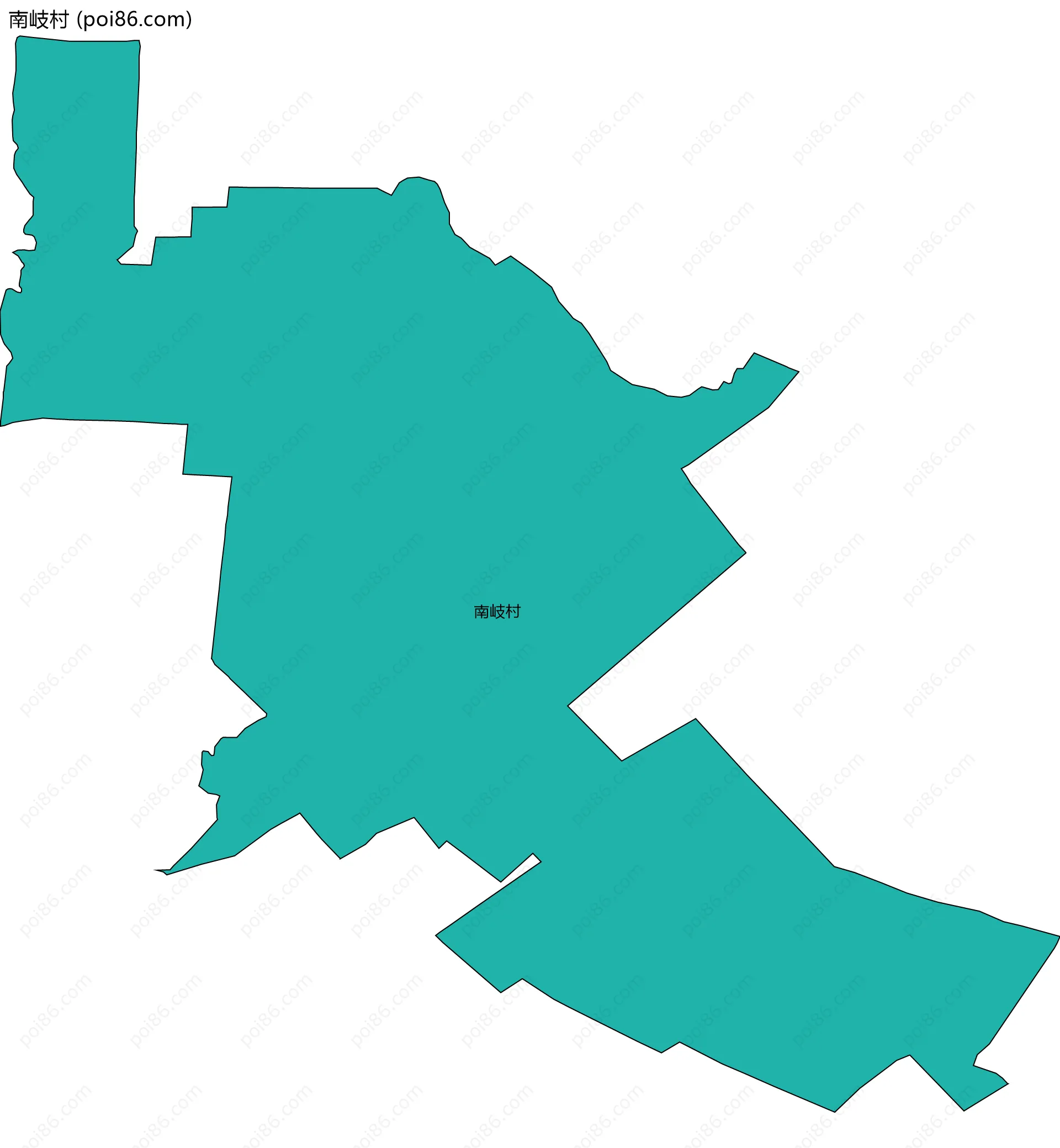 南岐村边界地图