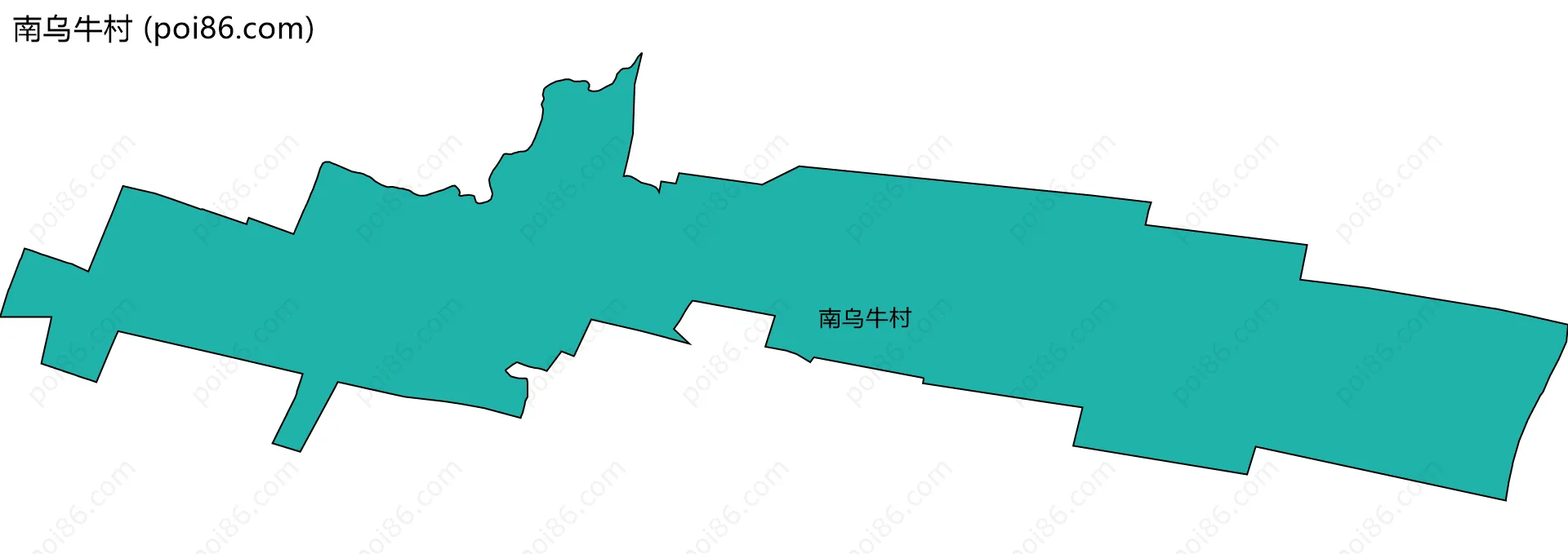 南乌牛村边界地图