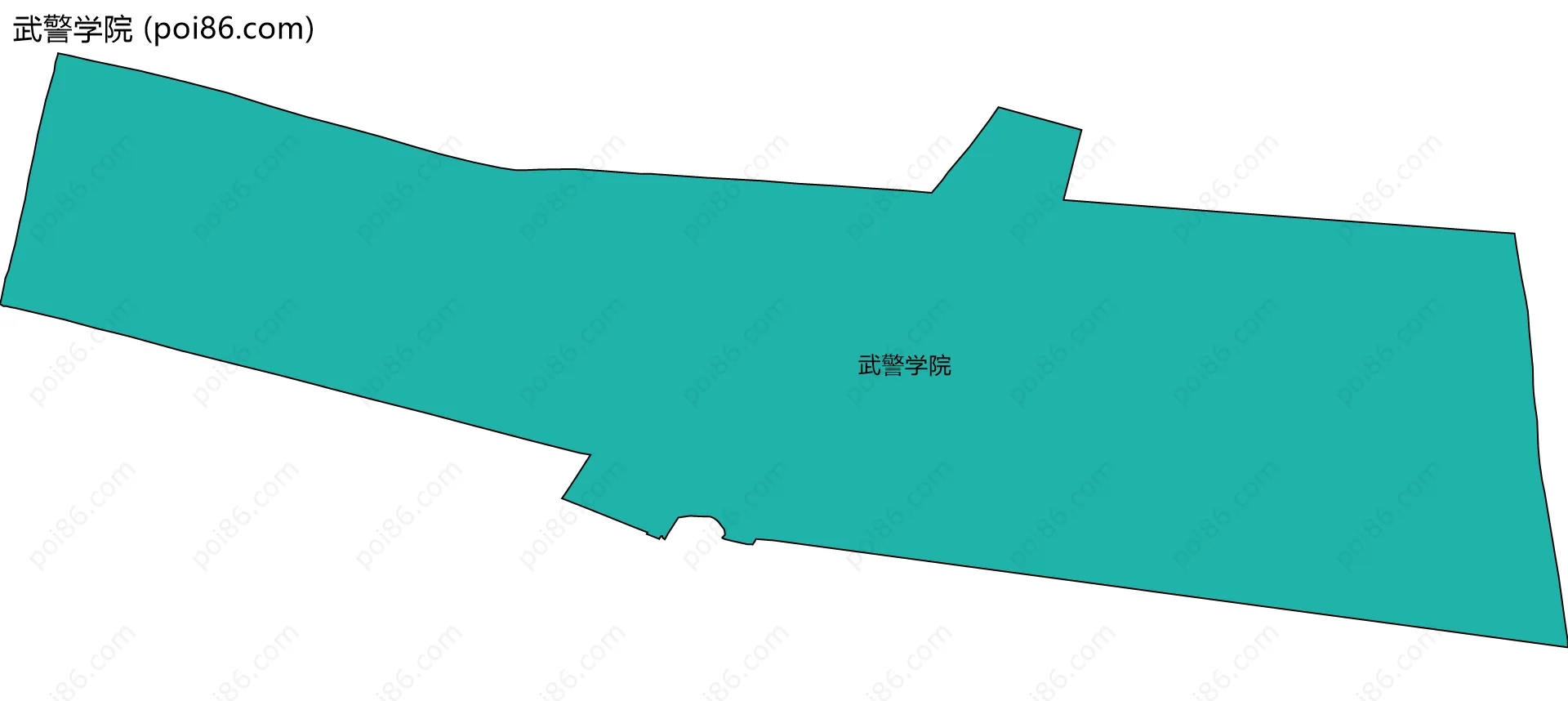 武警学院边界地图
