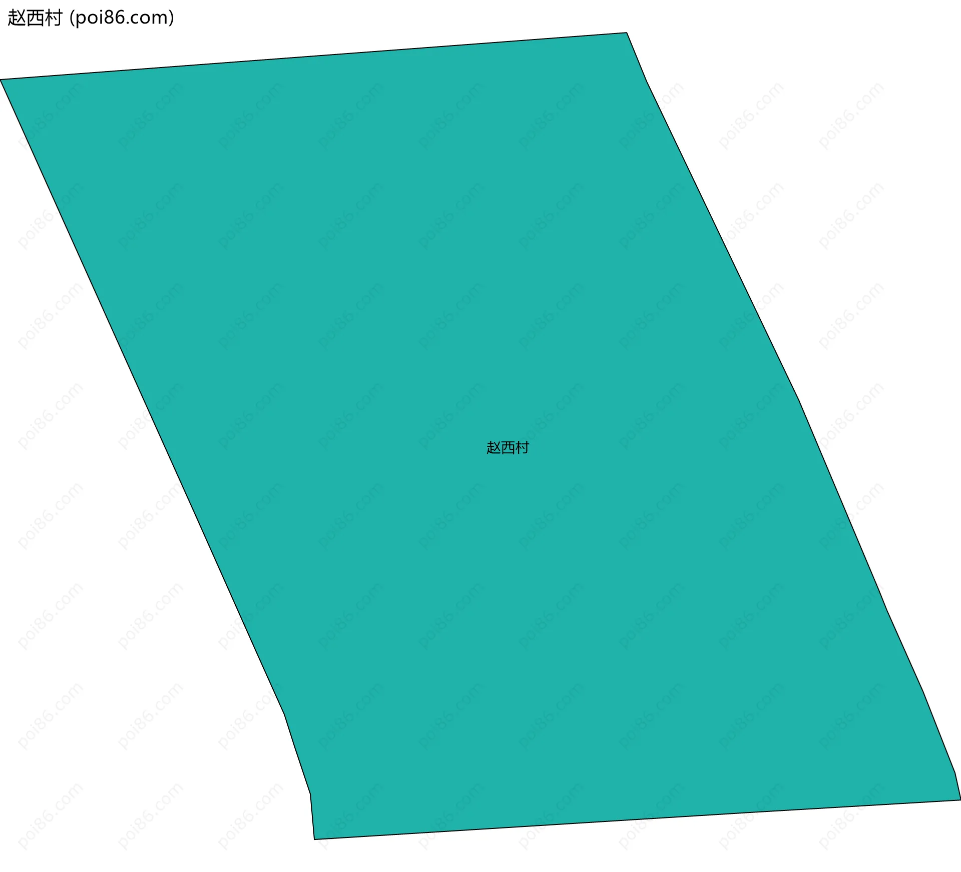 赵西村边界地图