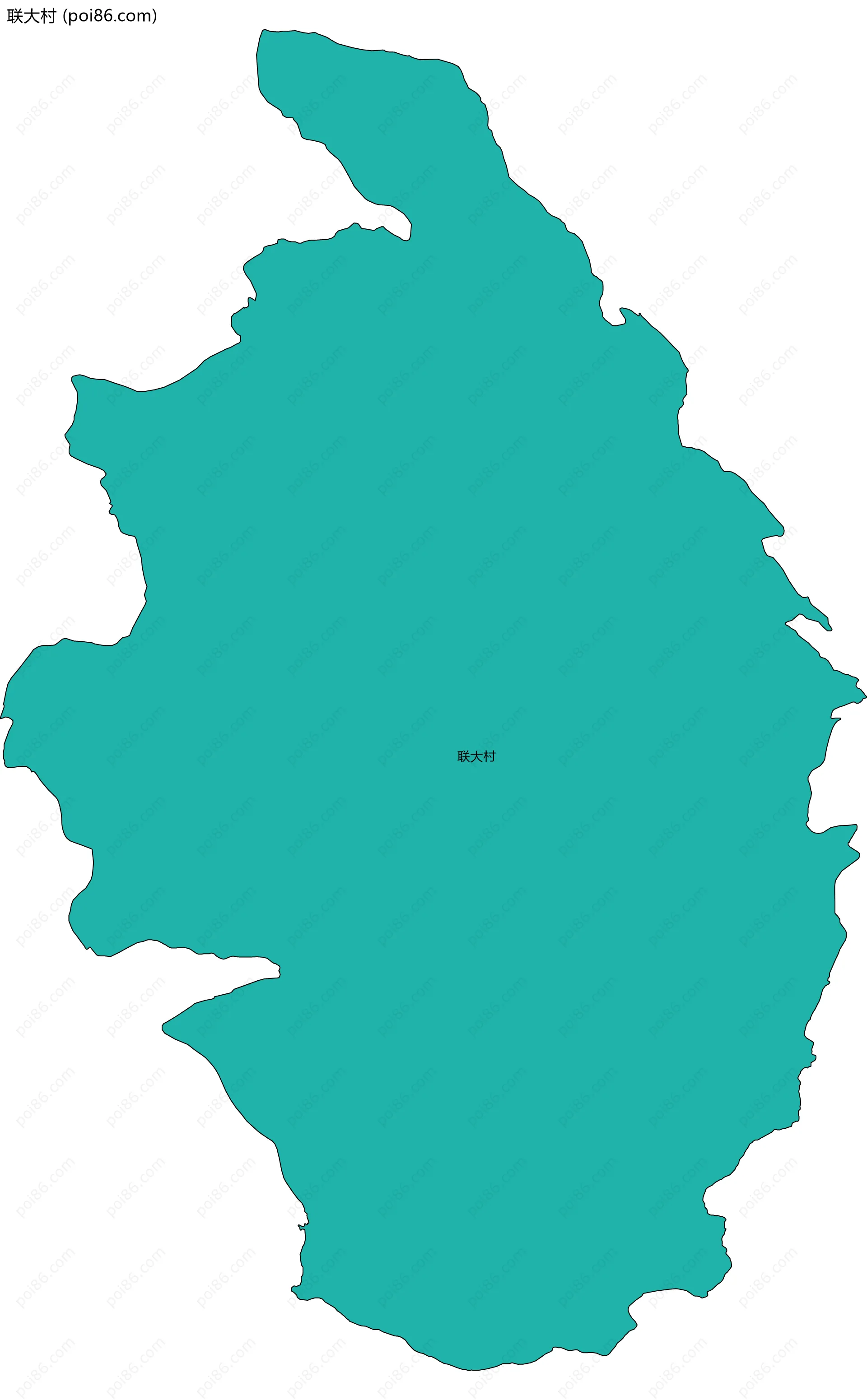 联大村边界地图