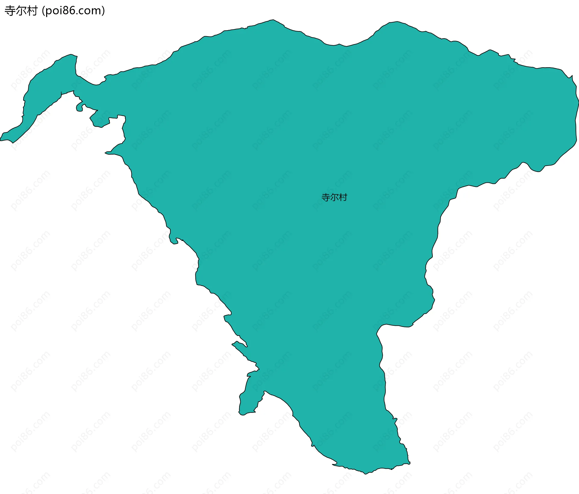 寺尔村边界地图