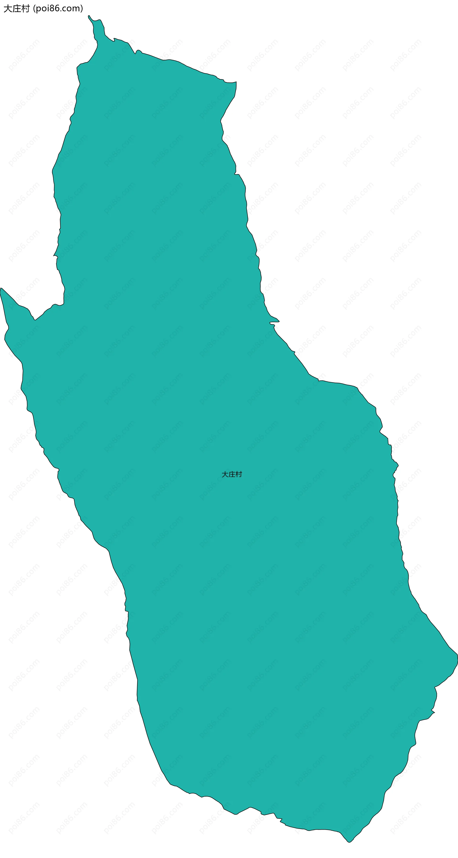 大庄村边界地图