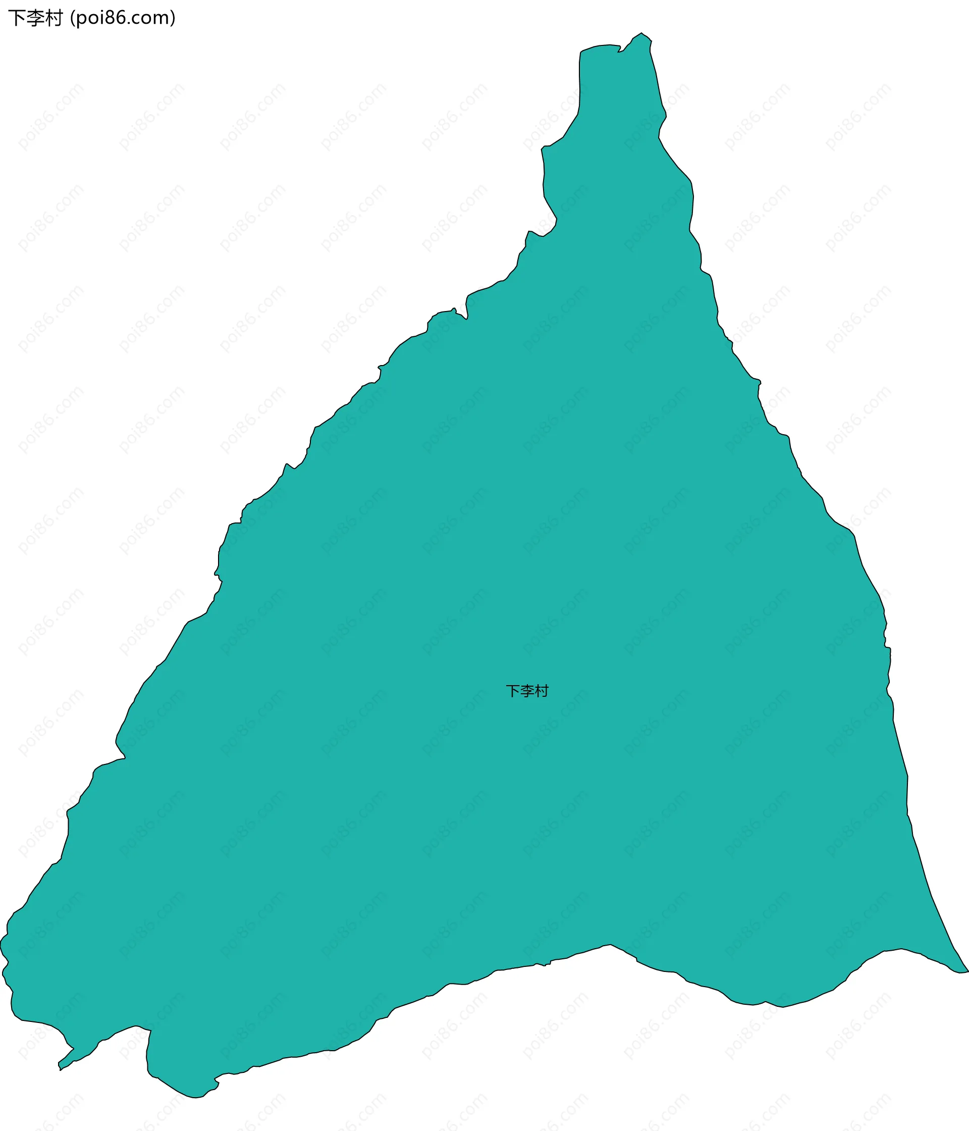 下李村边界地图