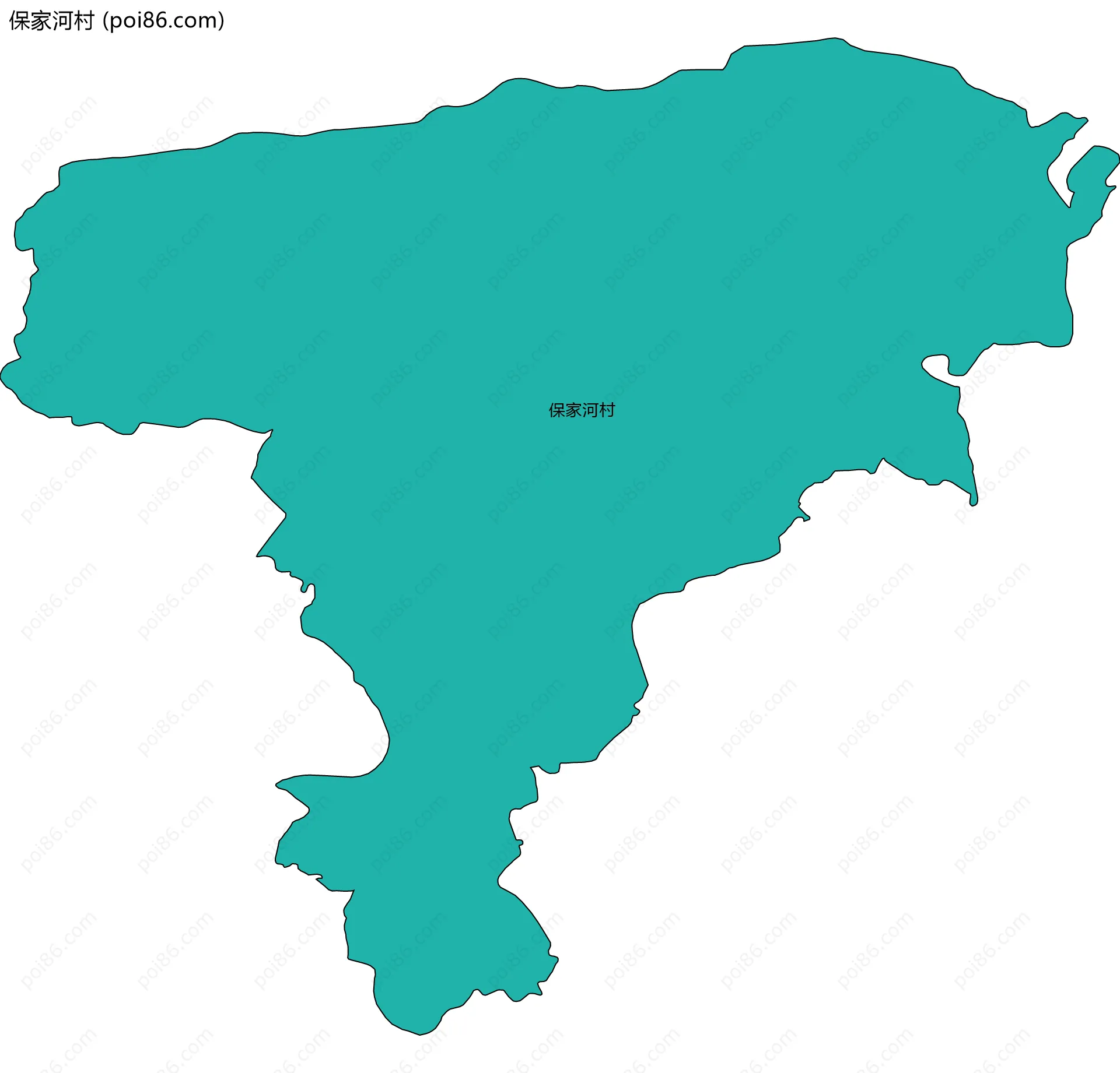 保家河村边界地图