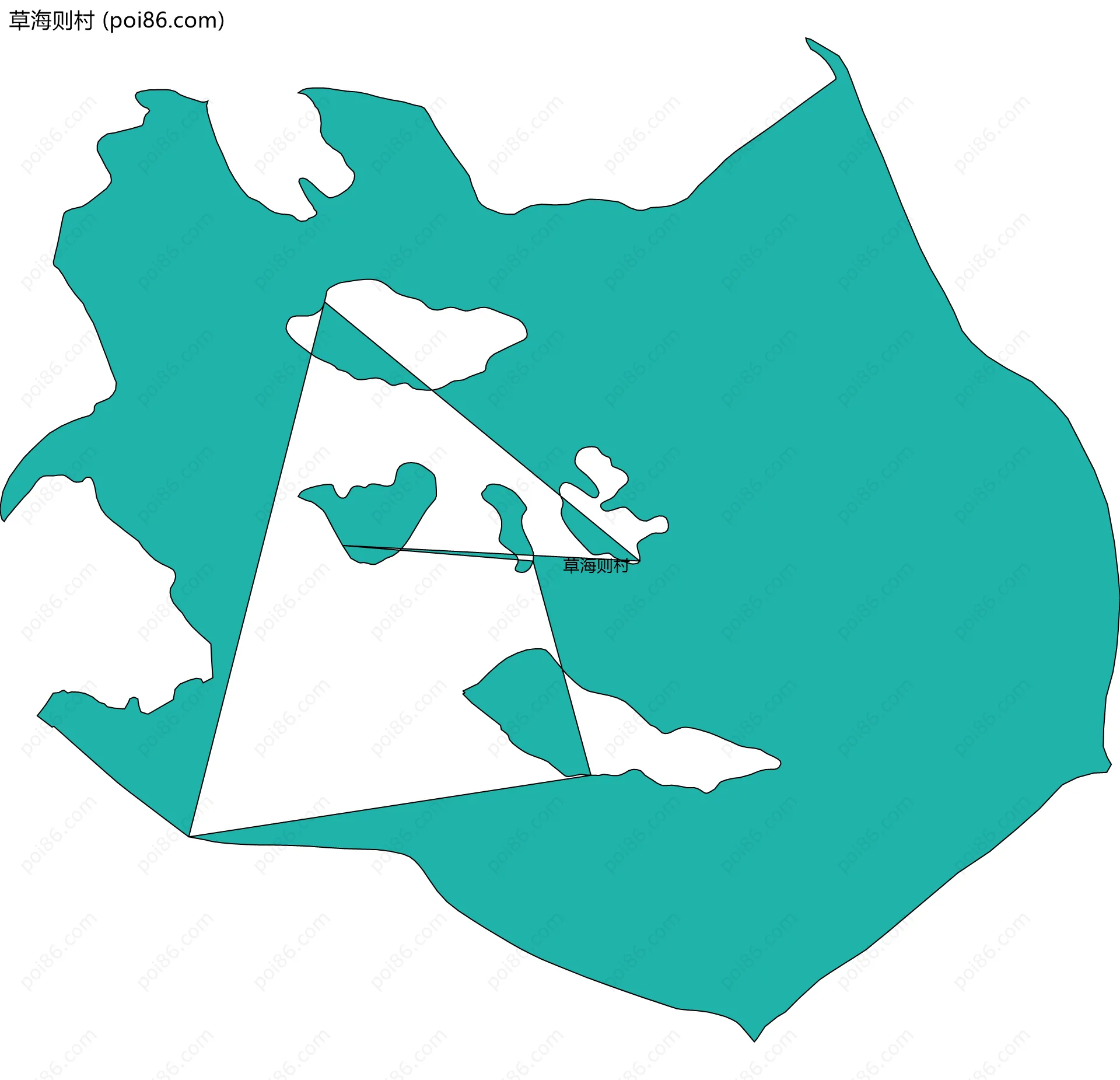 草海则村边界地图
