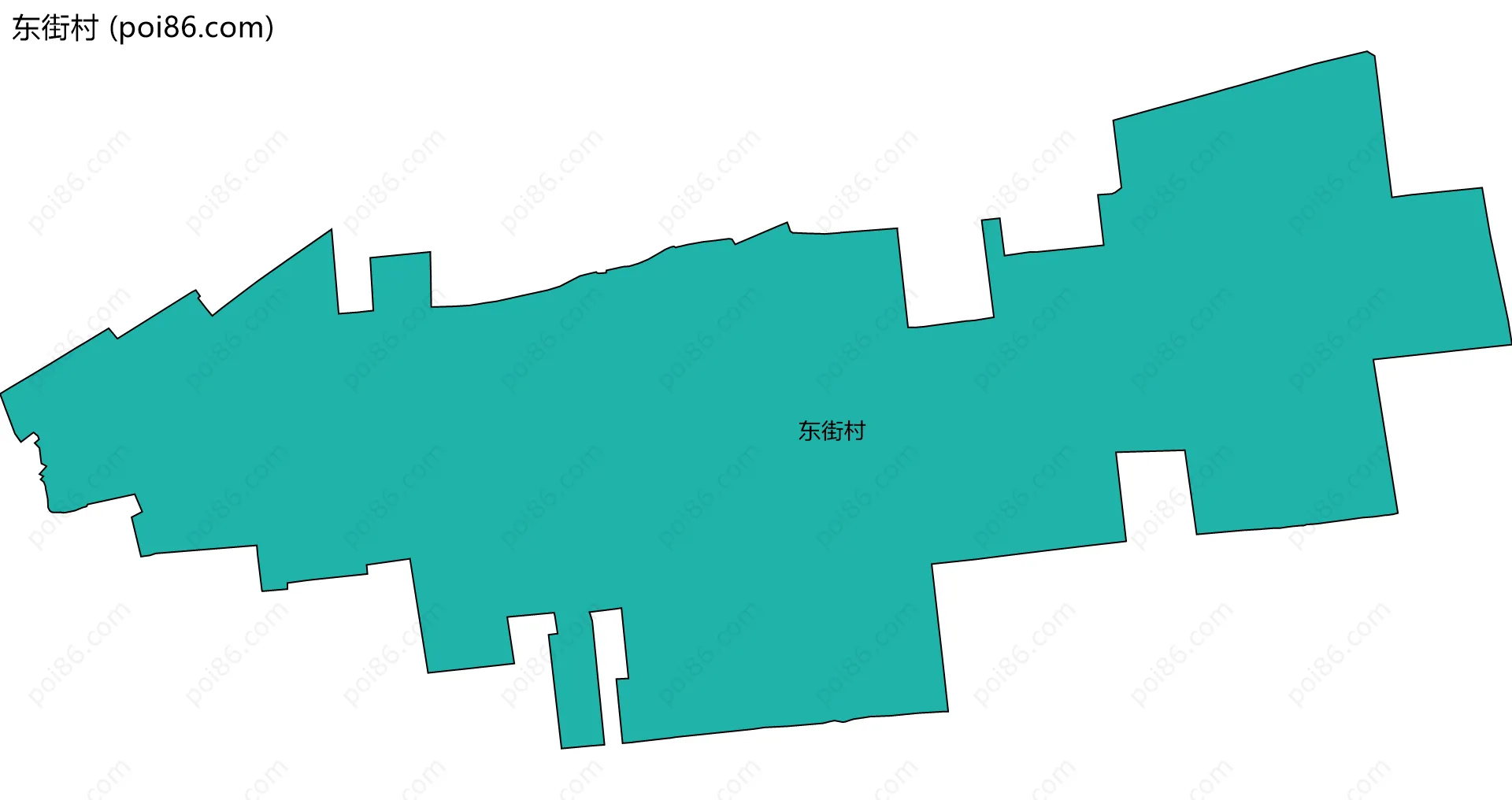 东街村边界地图