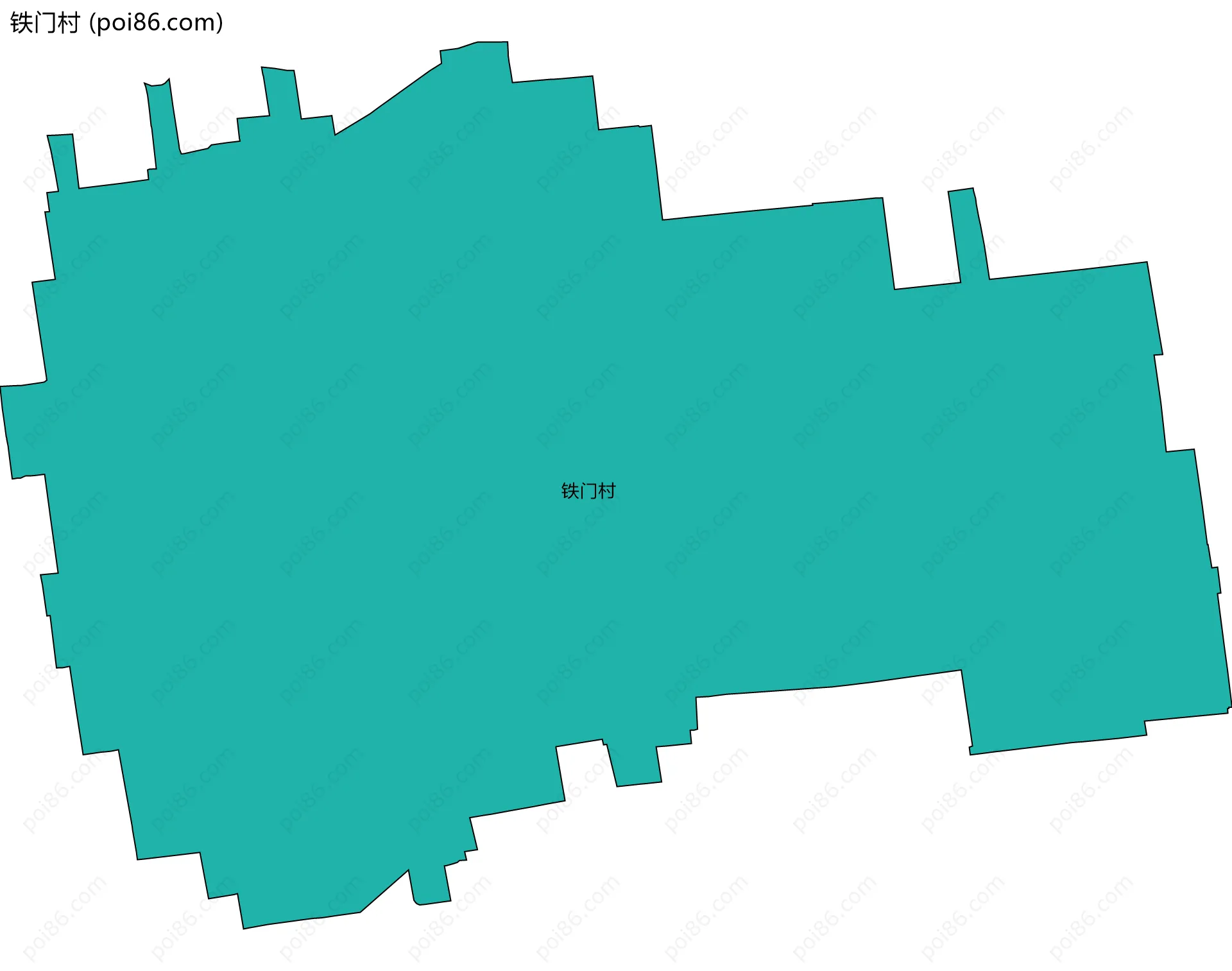 铁门村边界地图