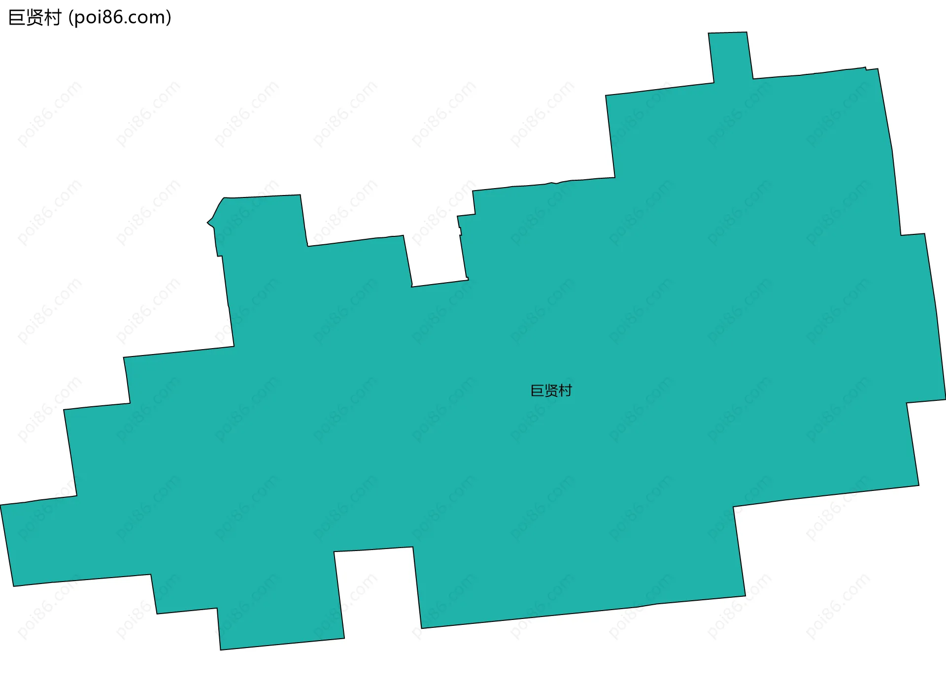 巨贤村边界地图
